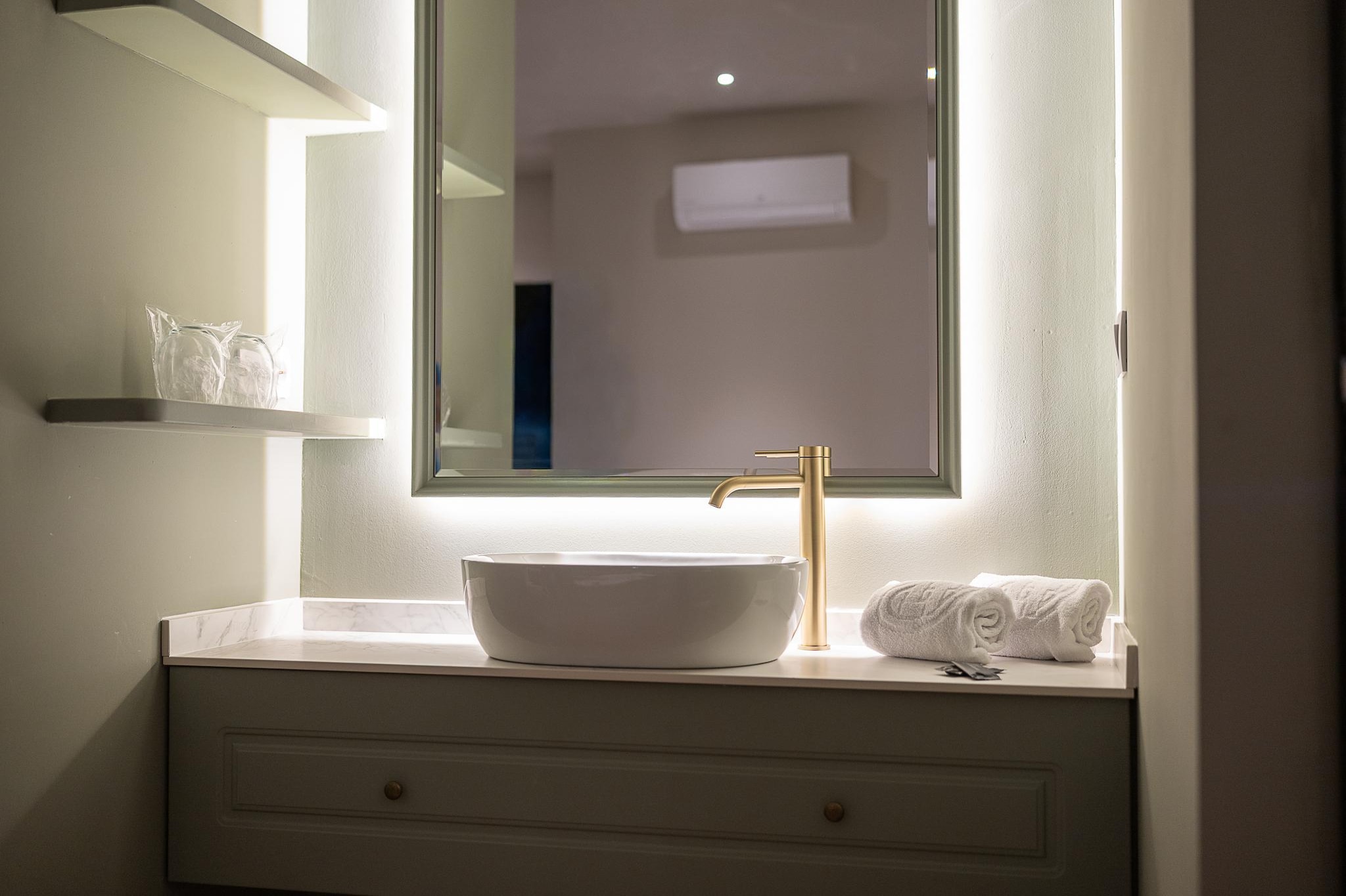 Apartamento deluxe con balcón - Badkamer