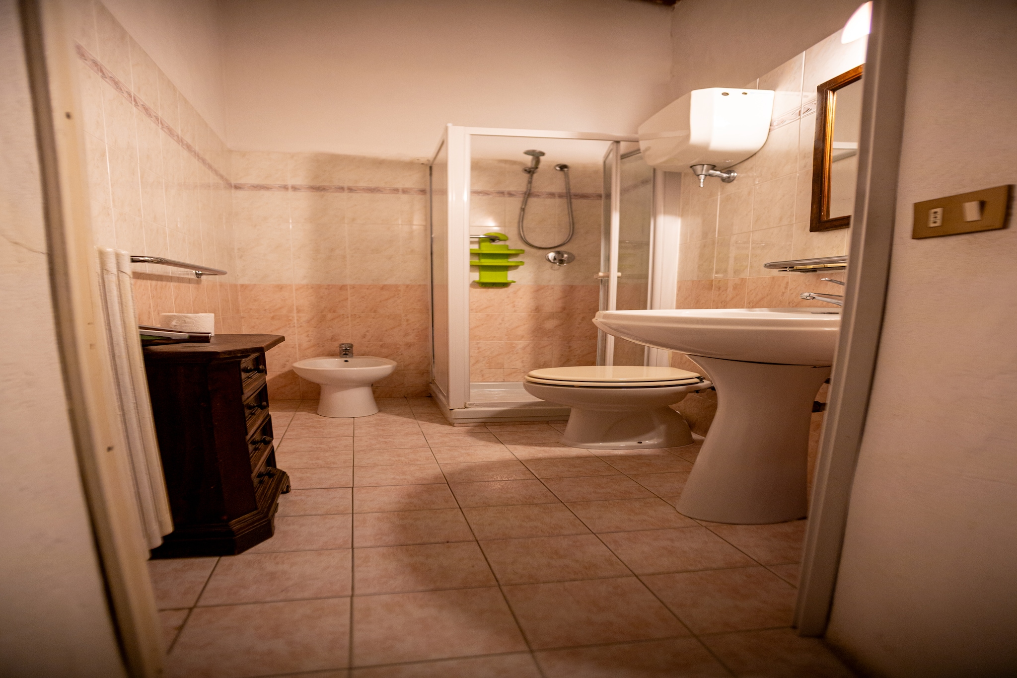 Agriturismo La Grotta di Montecchino App Ciliegio - Badkamer