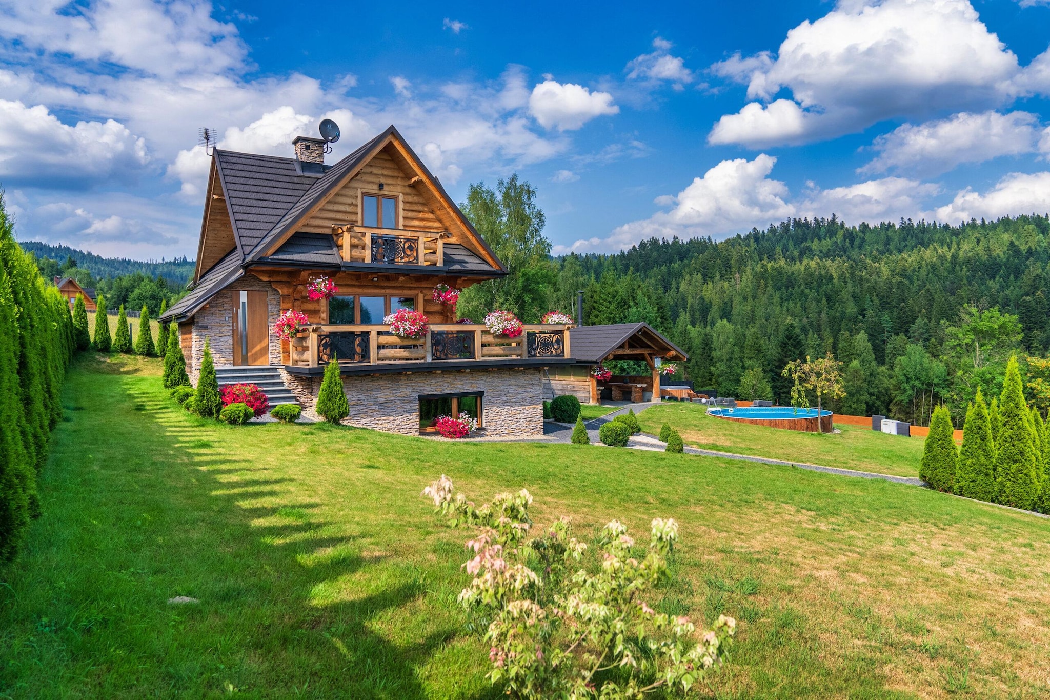 Dom wakacyjnyu dla max 6 osób Marfiana Góra - Exterior in summer