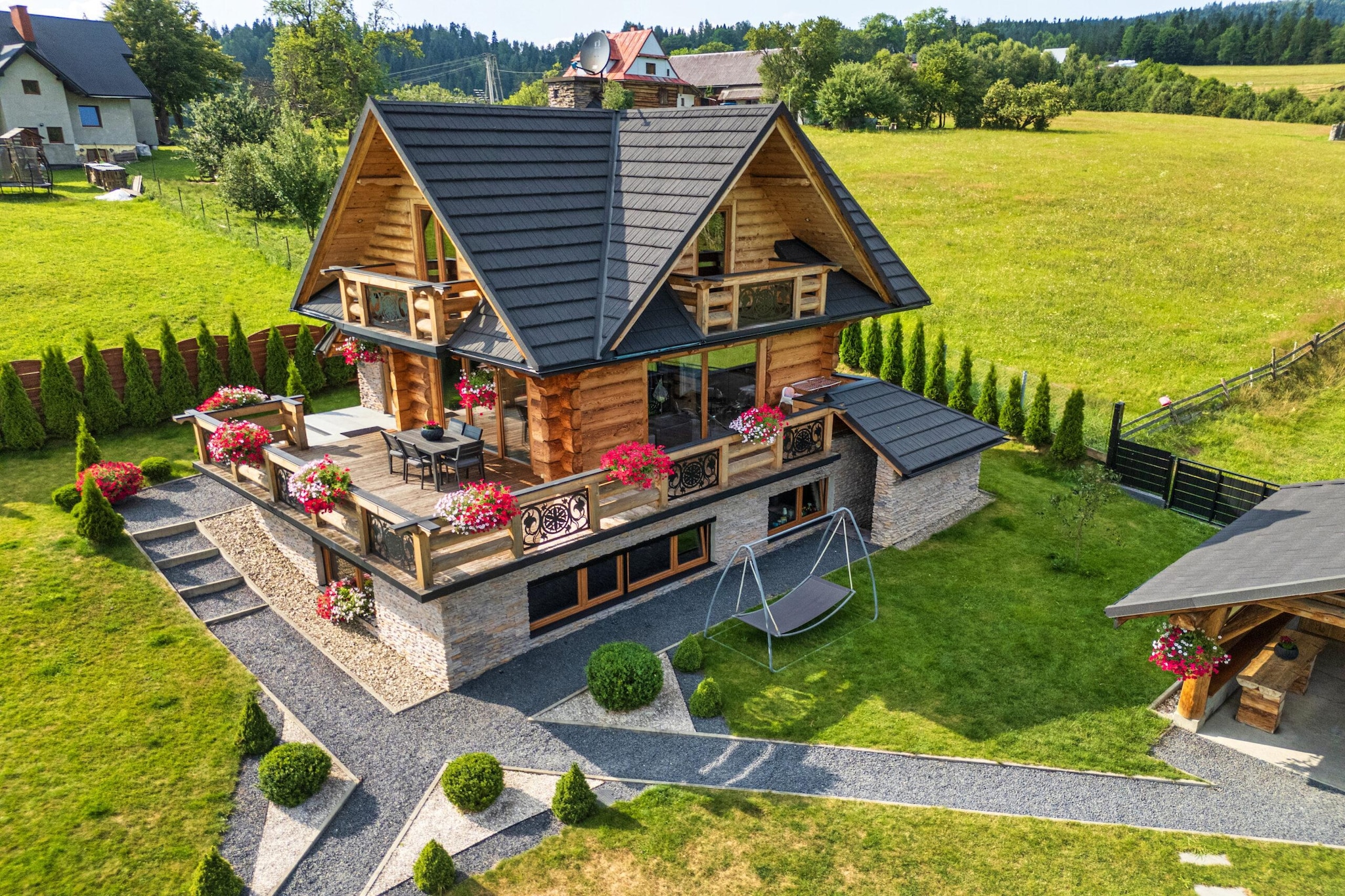 Dom wakacyjnyu dla max 6 osób Marfiana Góra - Exterior in summer