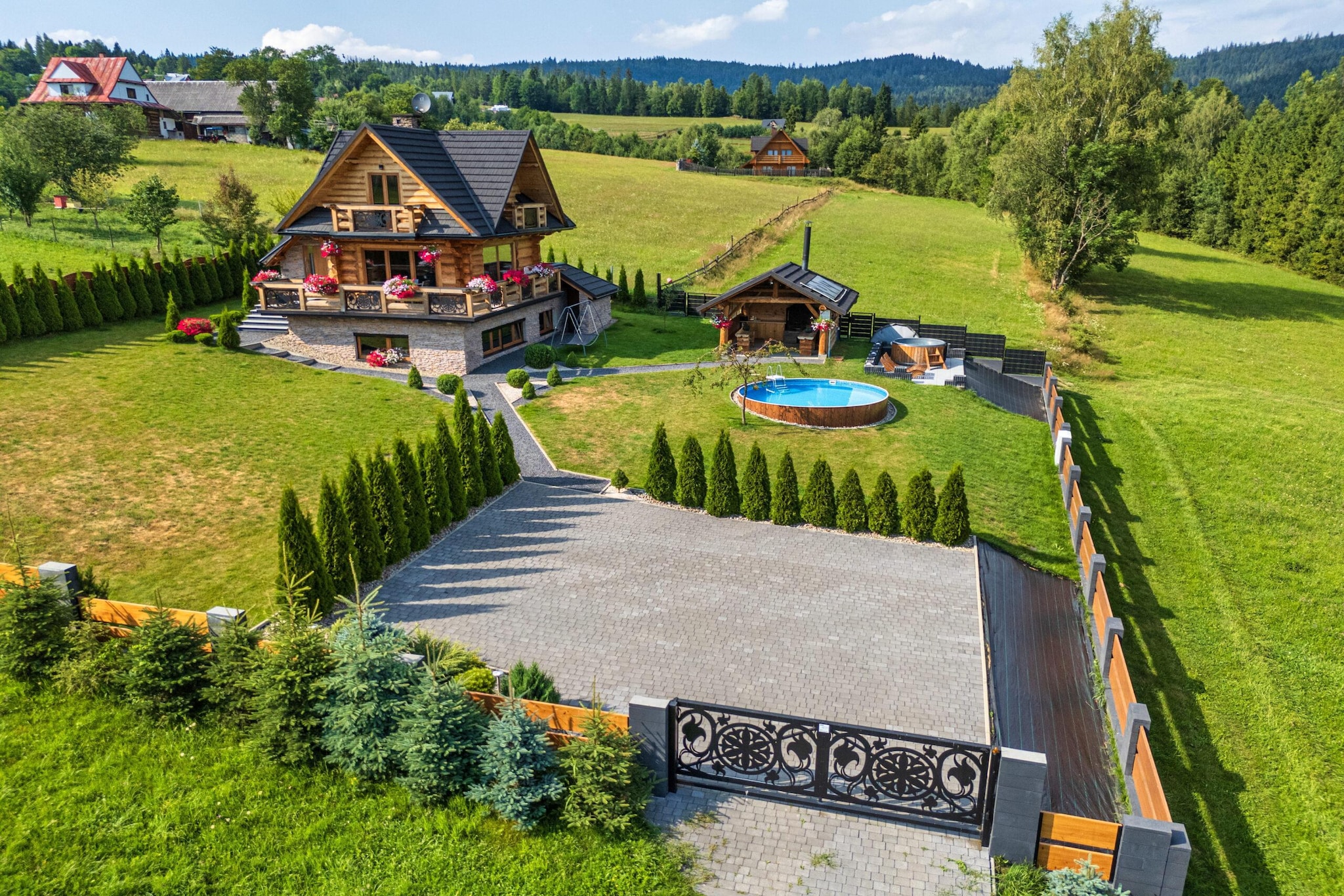 Dom wakacyjnyu dla max 6 osób Marfiana Góra - Exterior in summer