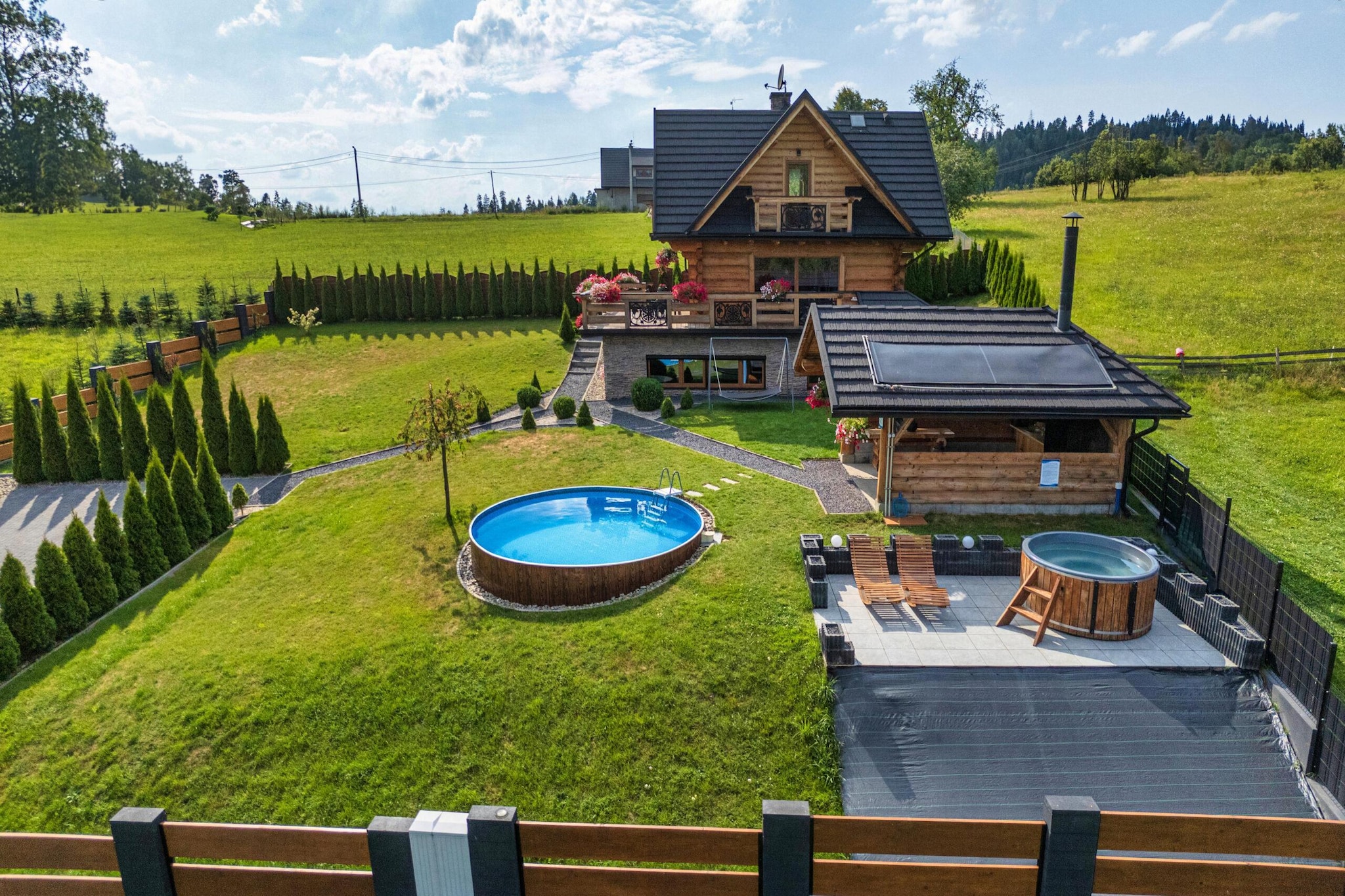 Dom wakacyjnyu dla max 6 osób Marfiana Góra - Exterior in summer