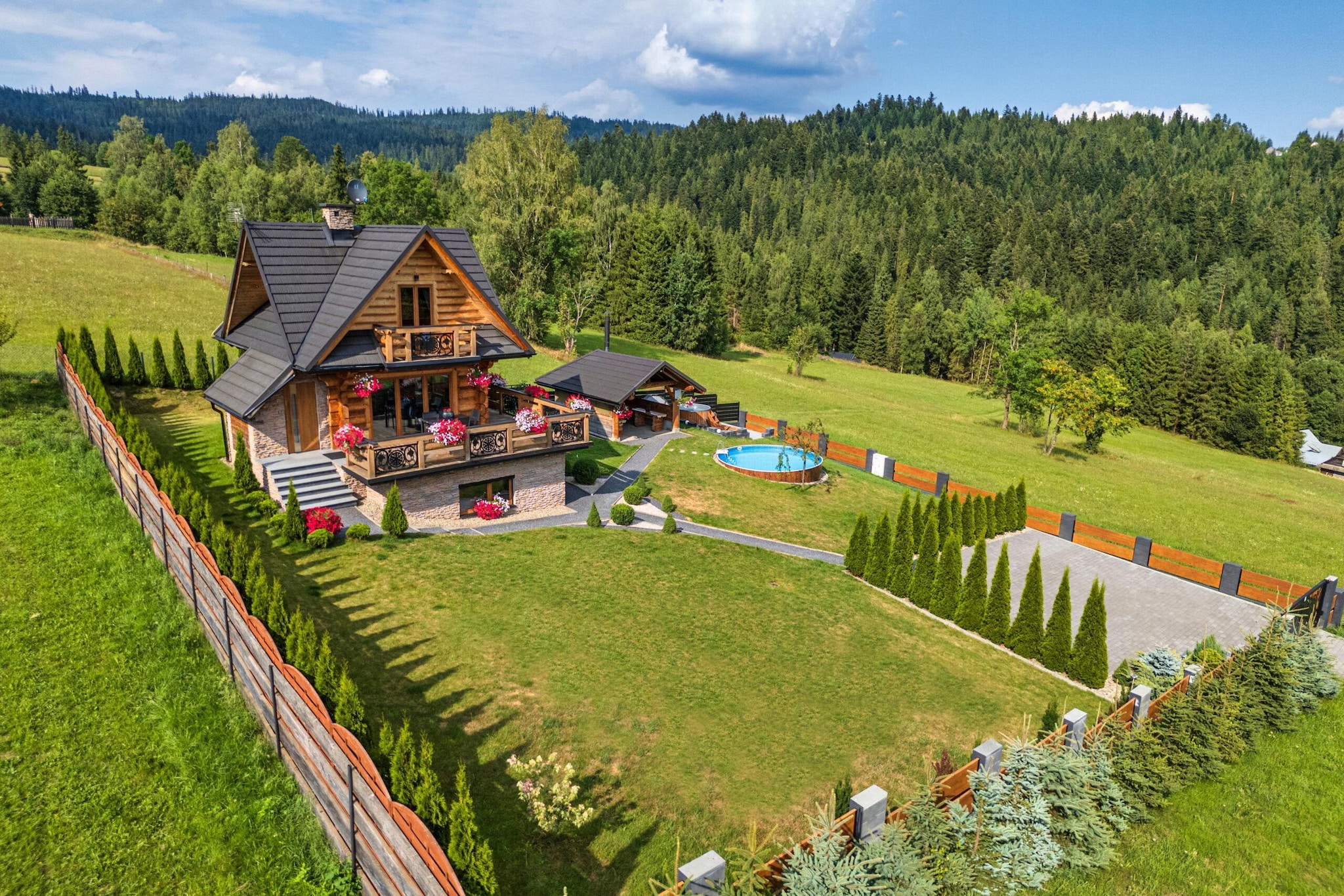 Dom wakacyjnyu dla max 6 osób Marfiana Góra - Exterior in summer