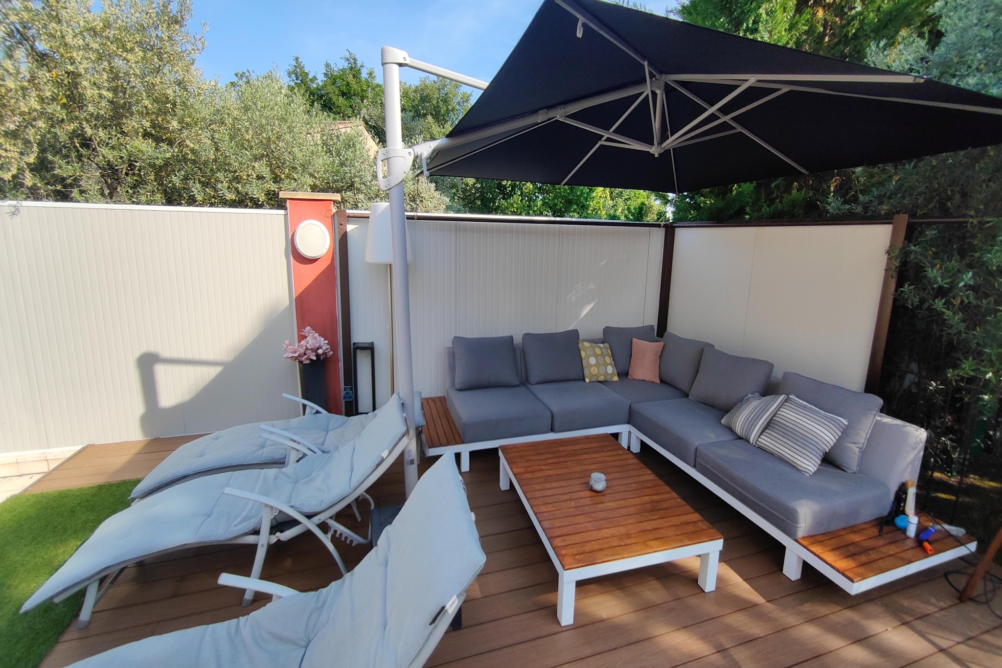 Jolie maison de vacances avec piscine - Terrasse