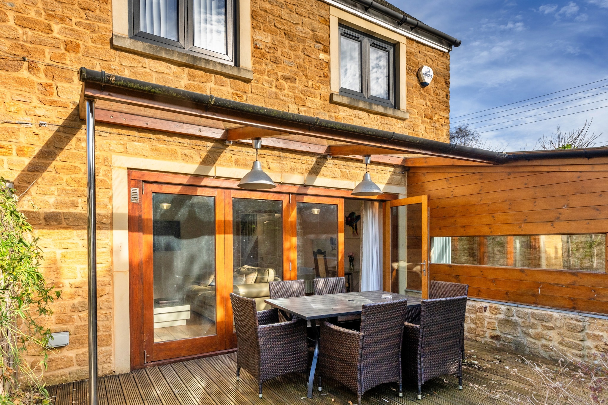Hollies Cottage, Oak (3 bed) - Terrasbalkon