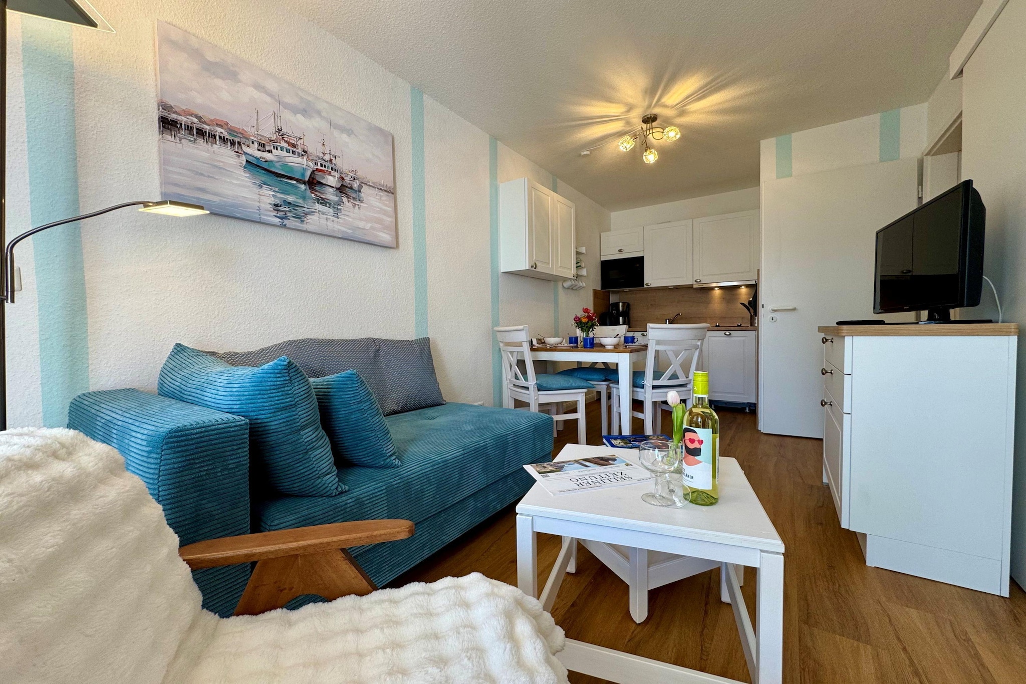 Typ L - Fewo Nr 348 im Seepark Sellin - Woonkamer