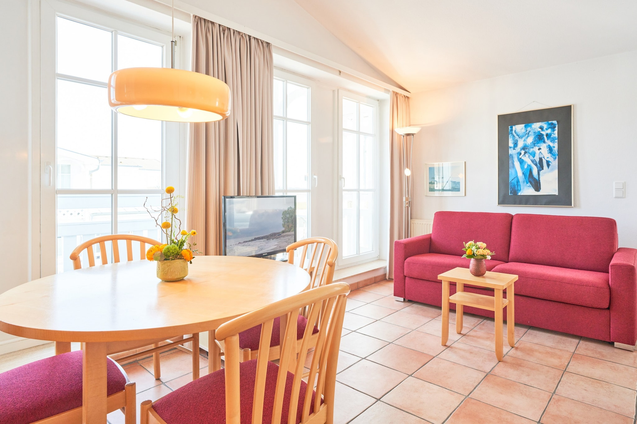 Typ L - Fewo Nr 448 im Seepark Sellin - Woonkamer