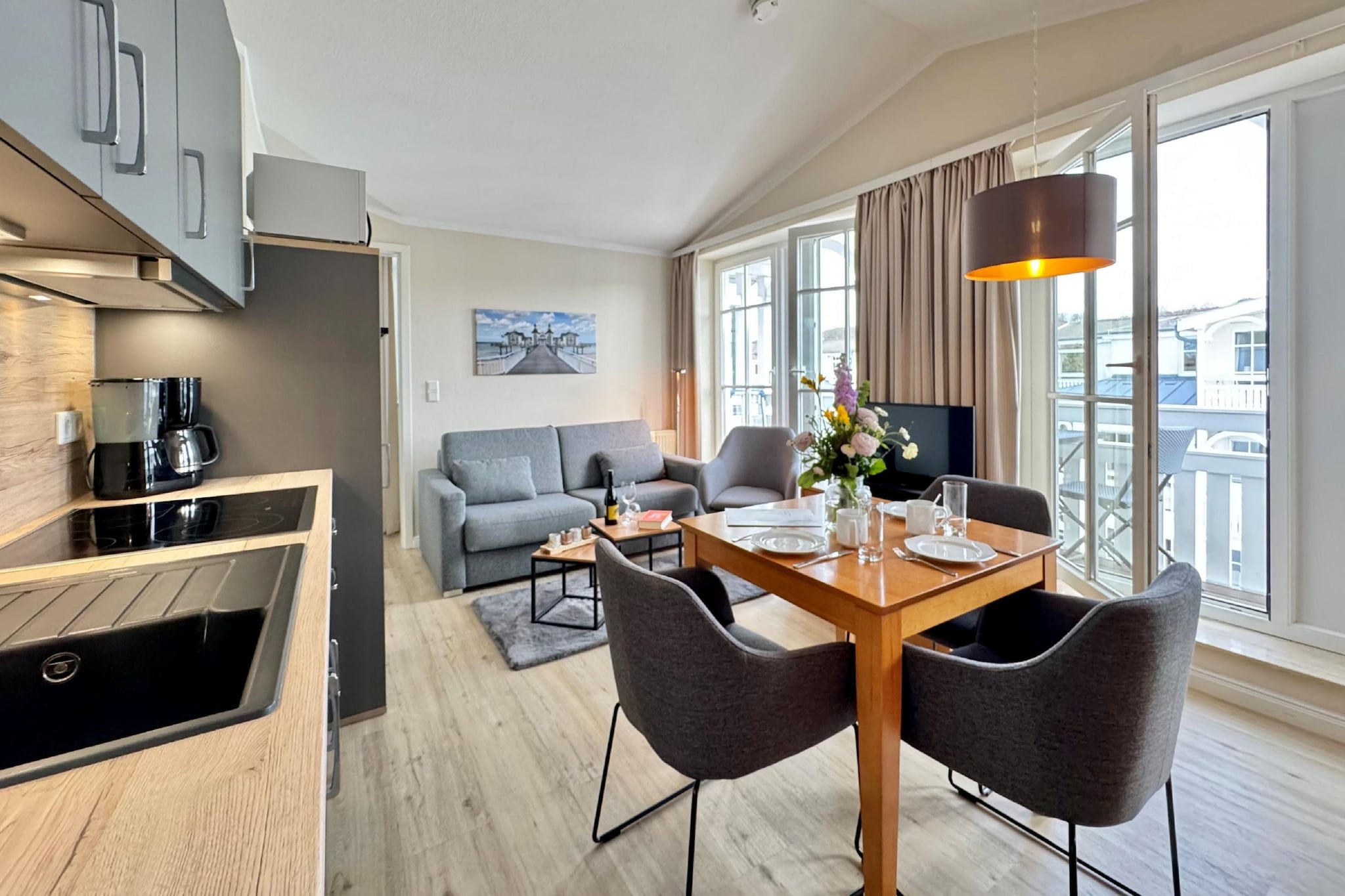 Typ L - Fewo Nr 451 im Seepark Sellin - Woonkamer