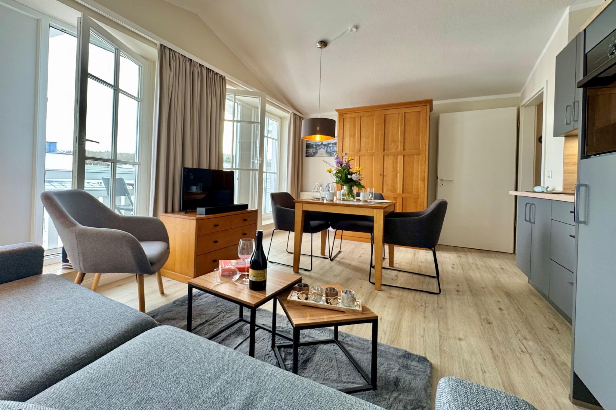 Typ L - Fewo Nr 451 im Seepark Sellin - Woonkamer