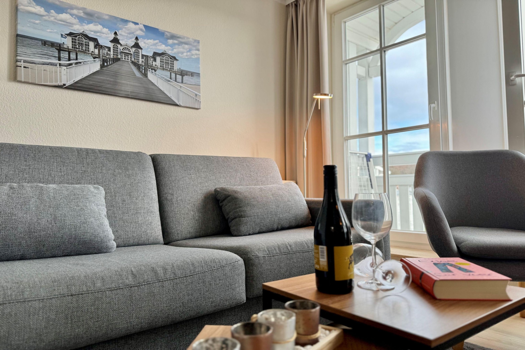 Typ L - Fewo Nr 451 im Seepark Sellin - Woonkamer