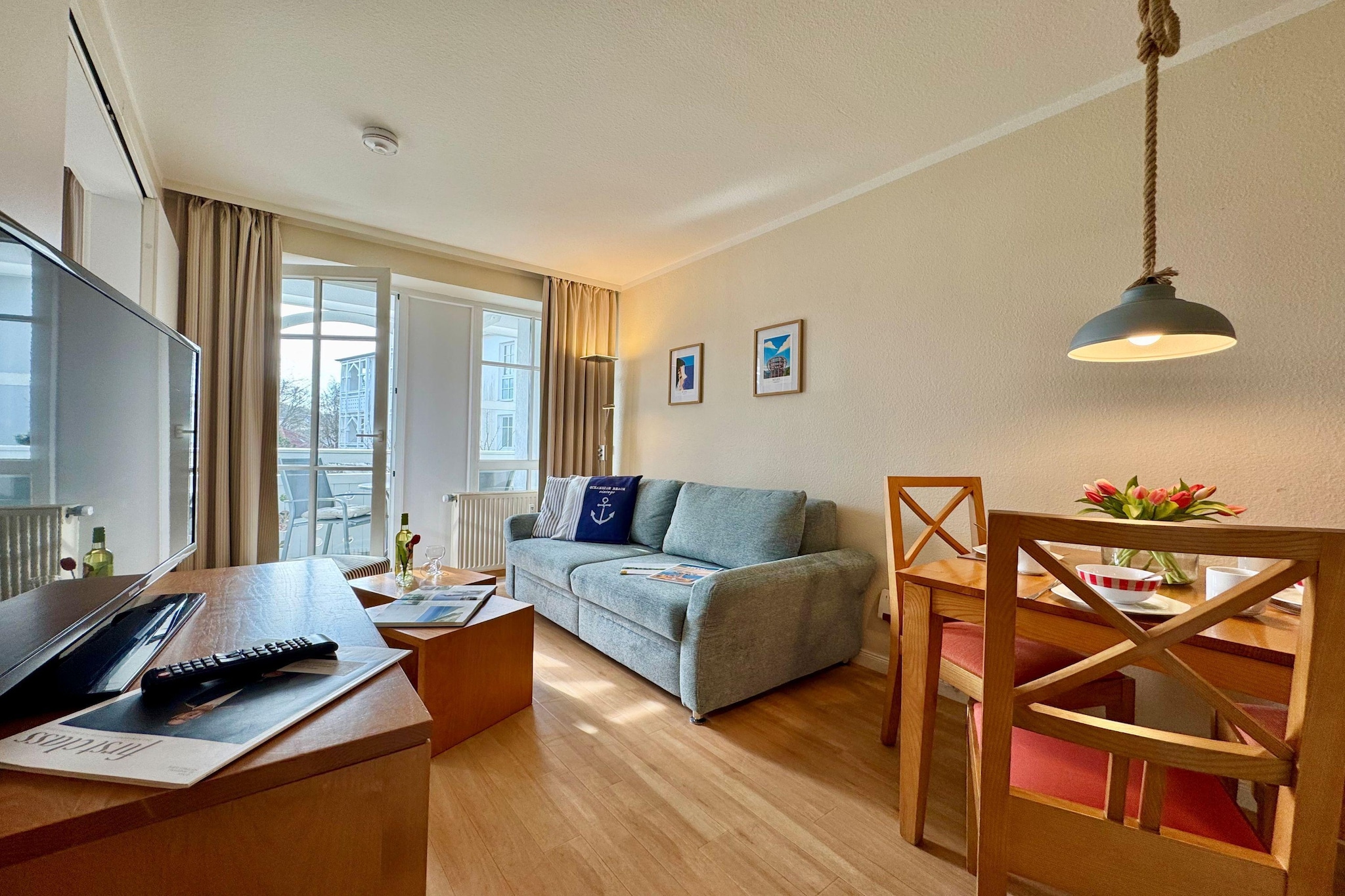 Typ L - Fewo Nr 608 im Seepark Sellin - Woonkamer