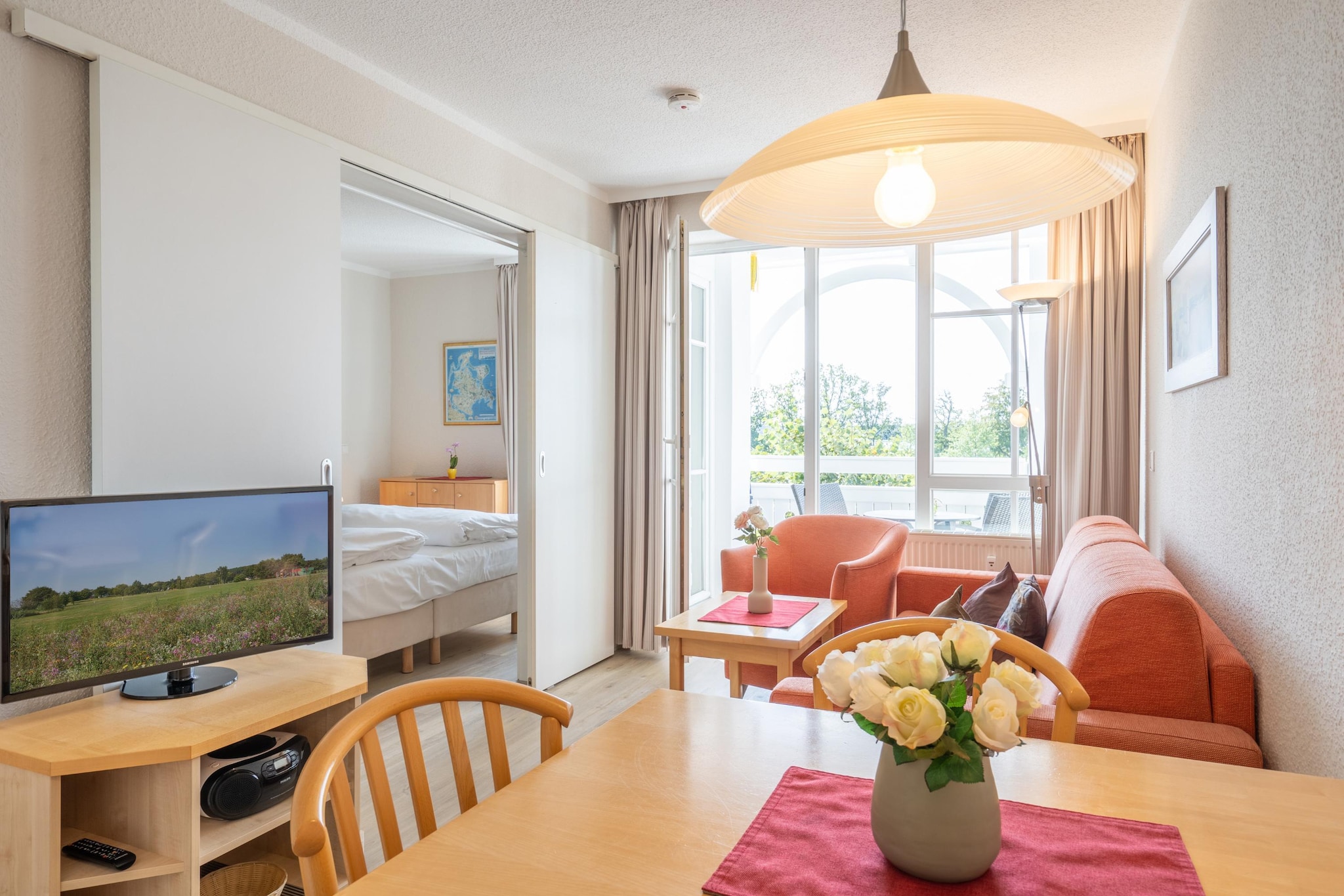 Typ L - Fewo Nr 657 im Seepark Sellin - Woonkamer