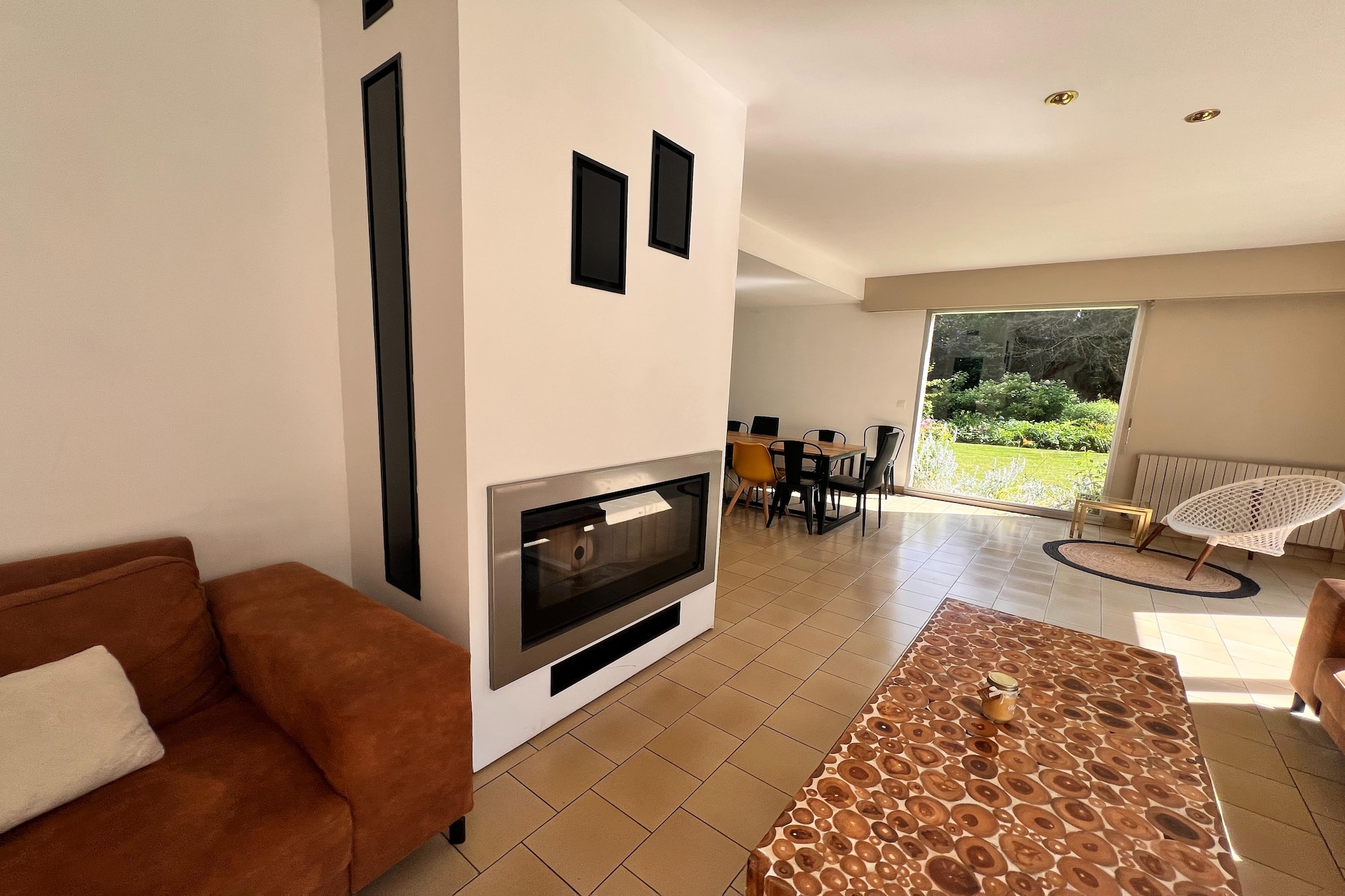 Jolie maison de vacances - Woonkamer