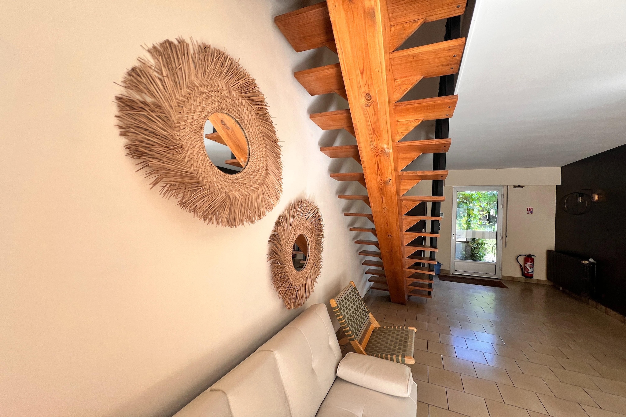 Jolie maison de vacances - Woonkamer