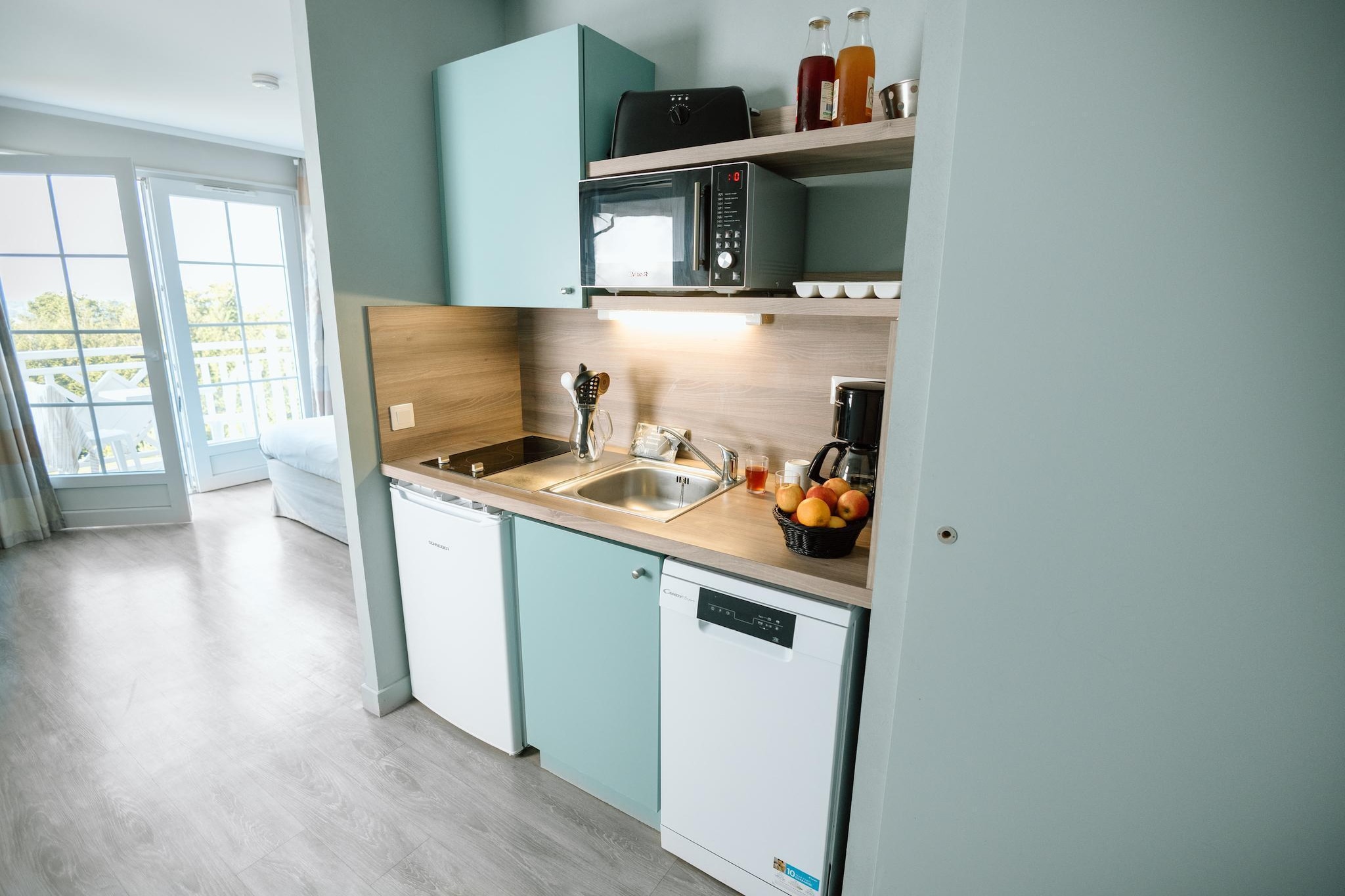 B'O Cottage SUITE 2P DOUGLAS VUE FORET - Kitchen
