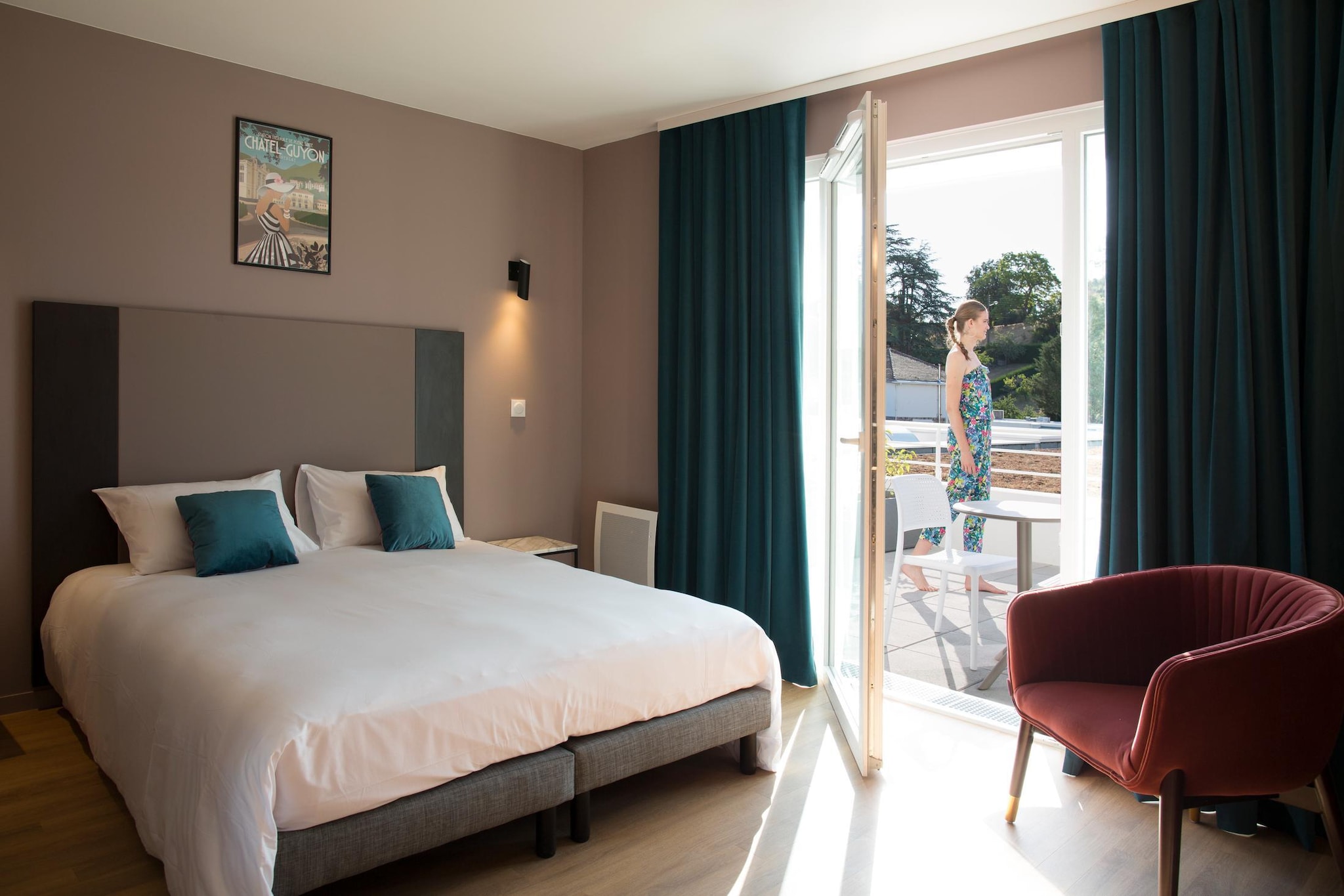 Resort thermal de Châtel-Guyon Studio ALOU - Standard with bath - Slaapkamer