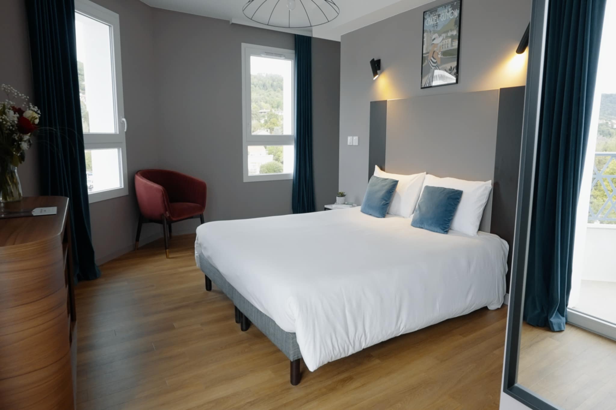 Resort thermal de Châtel-Guyon Studio ALOU - Standard with bath - Slaapkamer