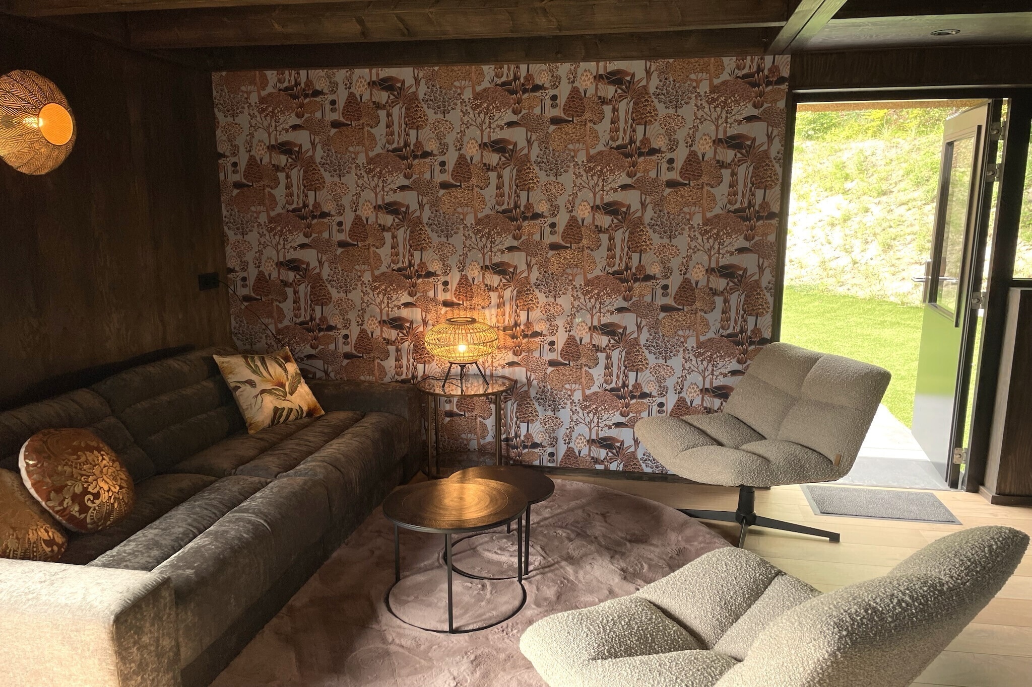 6-Persons Dunelodge with Charging Point - Wohnzimmer