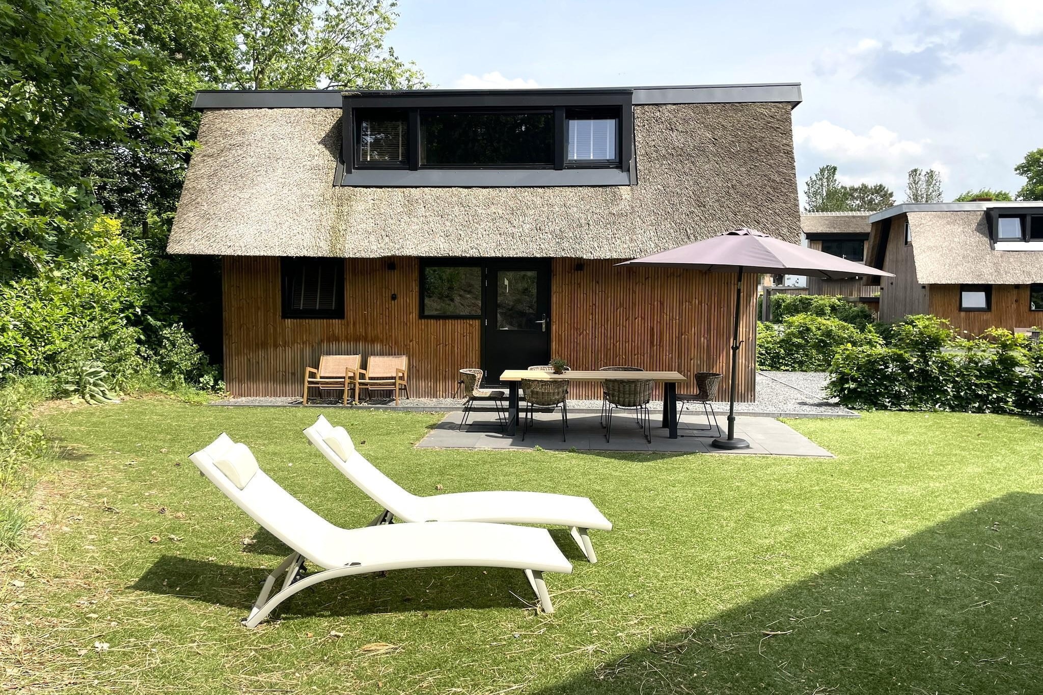 6-Persons Dunelodge with Charging Point - Terrasse/Balkon