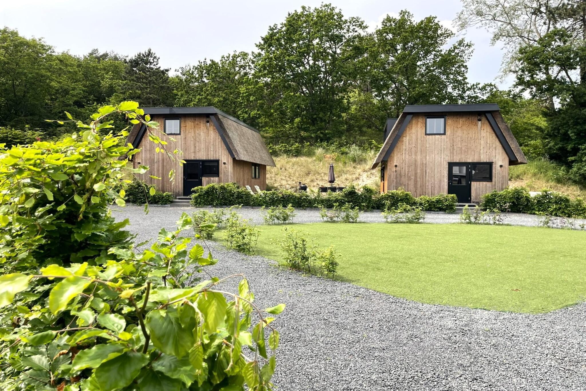 6-person Duinlodge Bosrand with Charging Station - Außenbereich Sommer