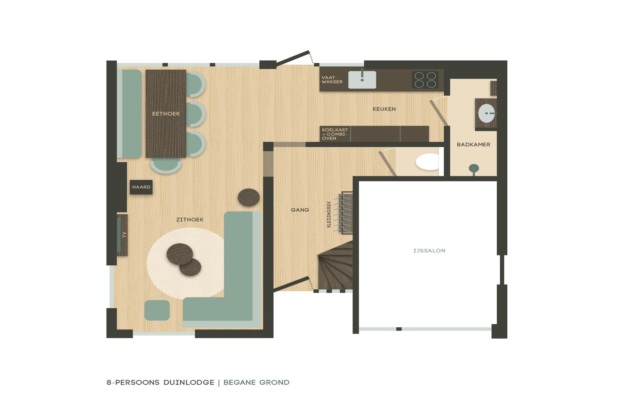 8-12 Person Group accommodation - Floor plan