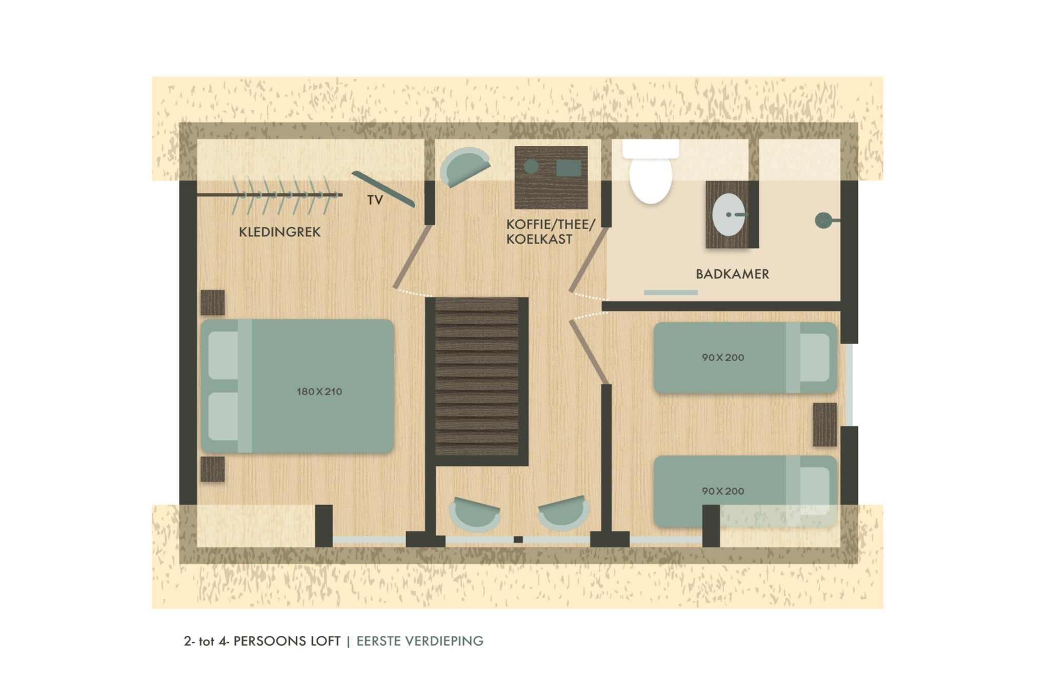 8-12 Person Group accommodation - Floor plan