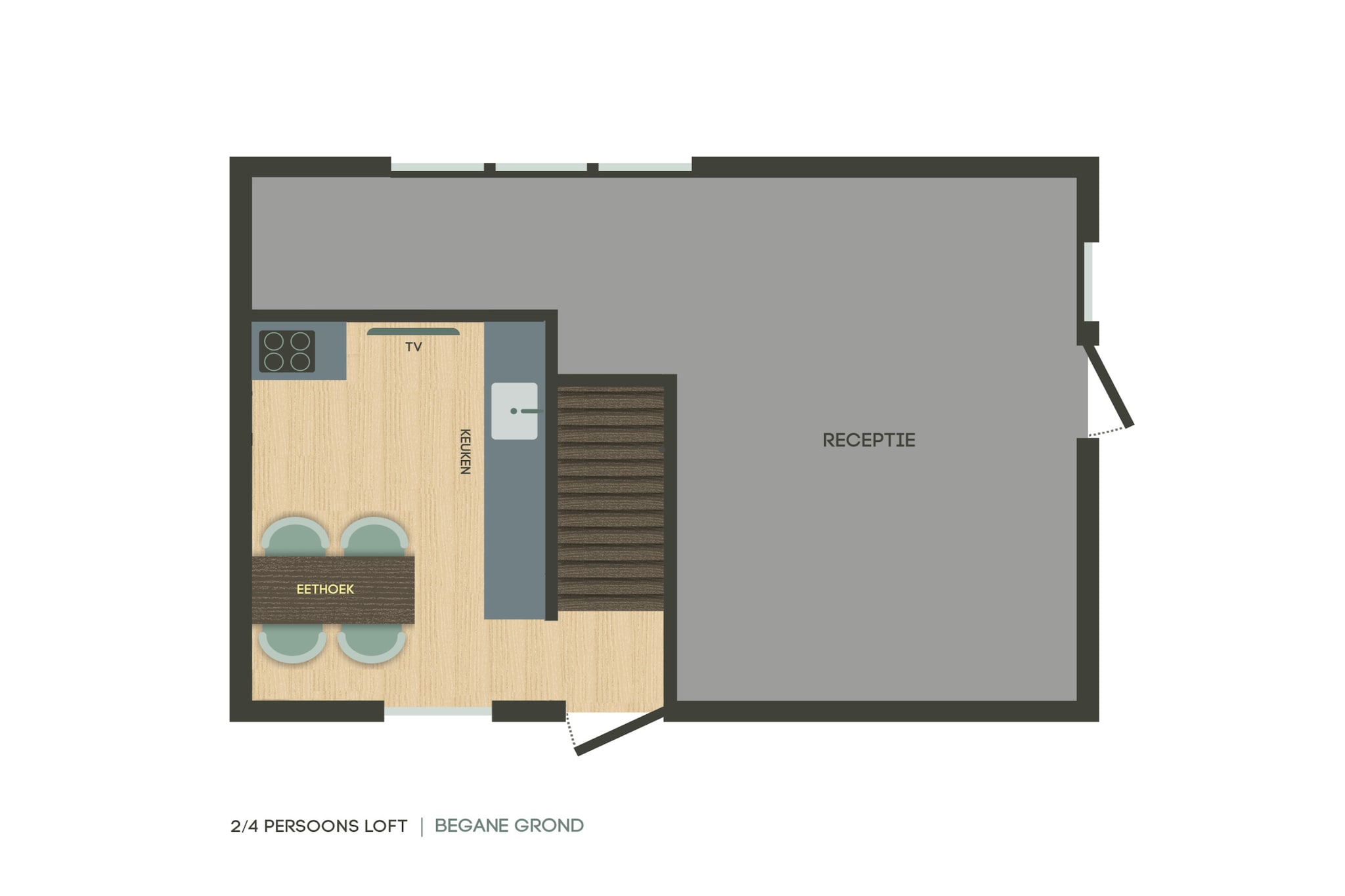 2-4persons Loft - Floor plan