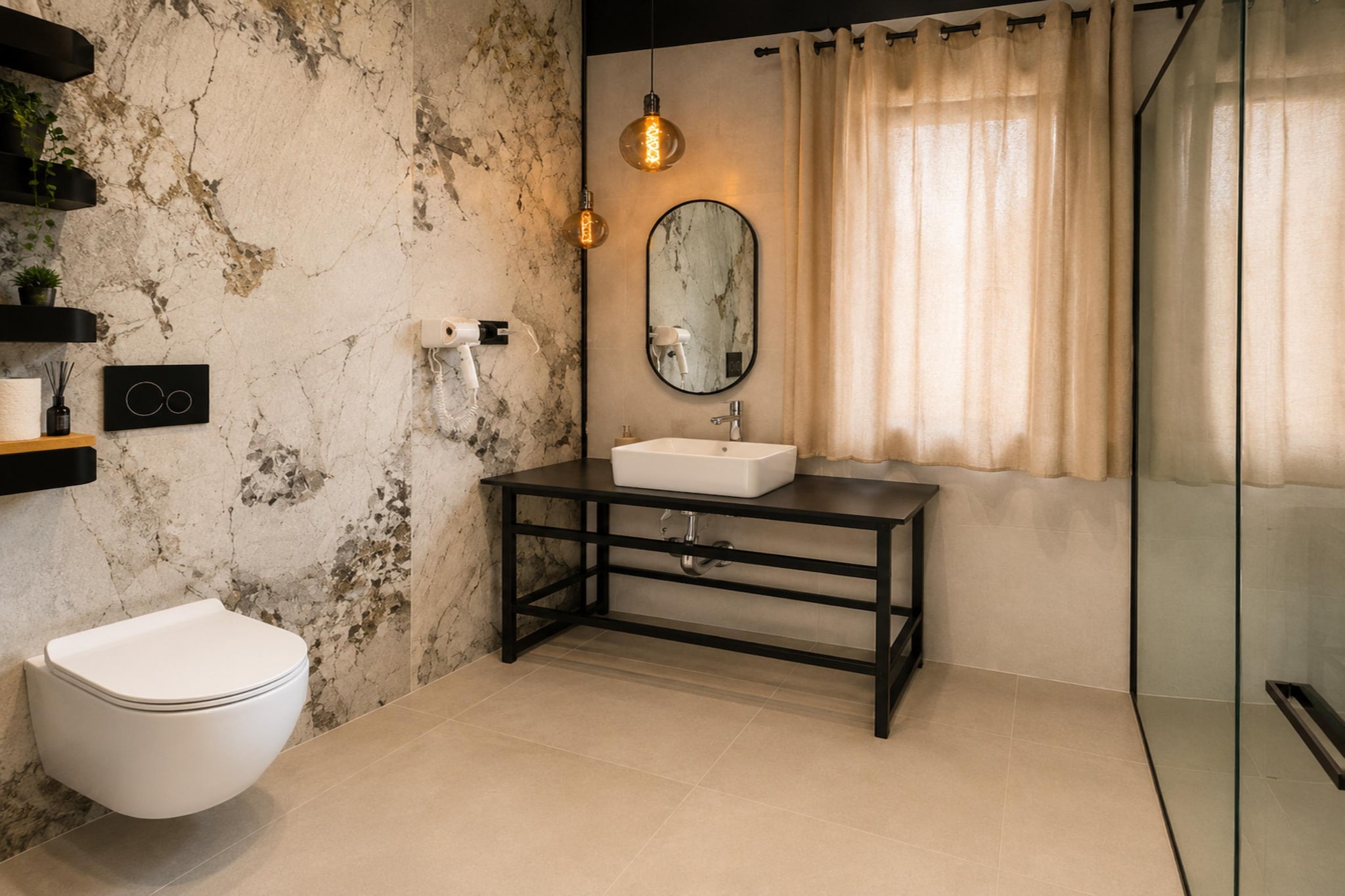 Szczerbata pirania dla 10 osób - Badkamer