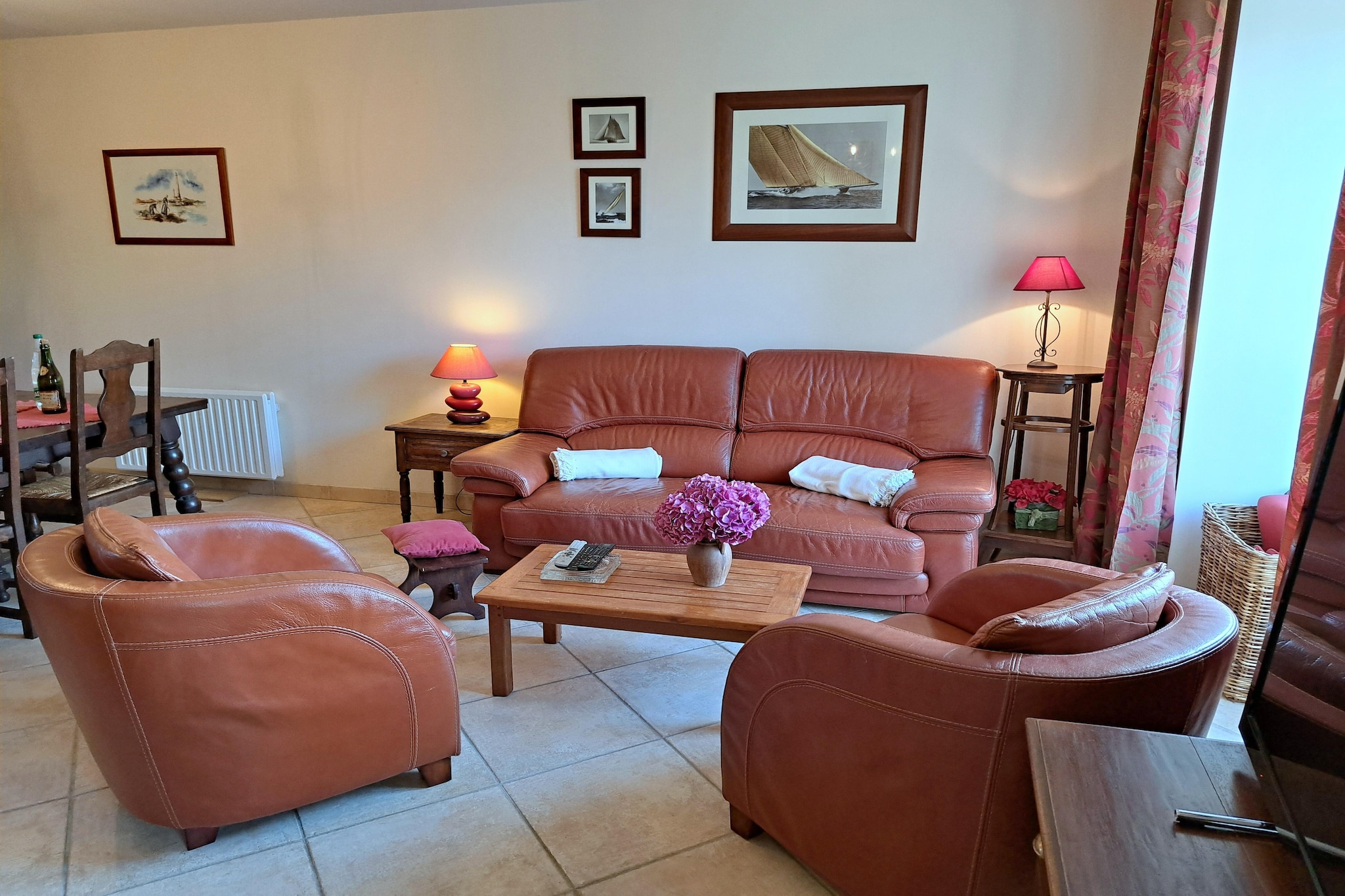 Maison de vacances près de la mer - Woonkamer
