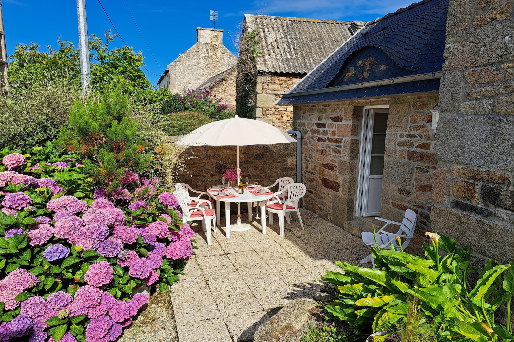Maison de vacances près de la mer - Terrasbalkon