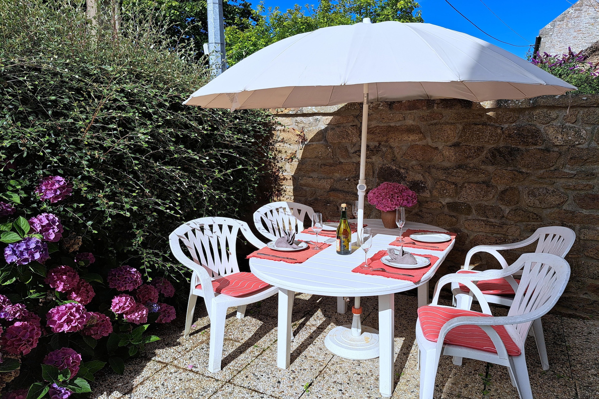 Maison de vacances près de la mer - Terrasbalkon