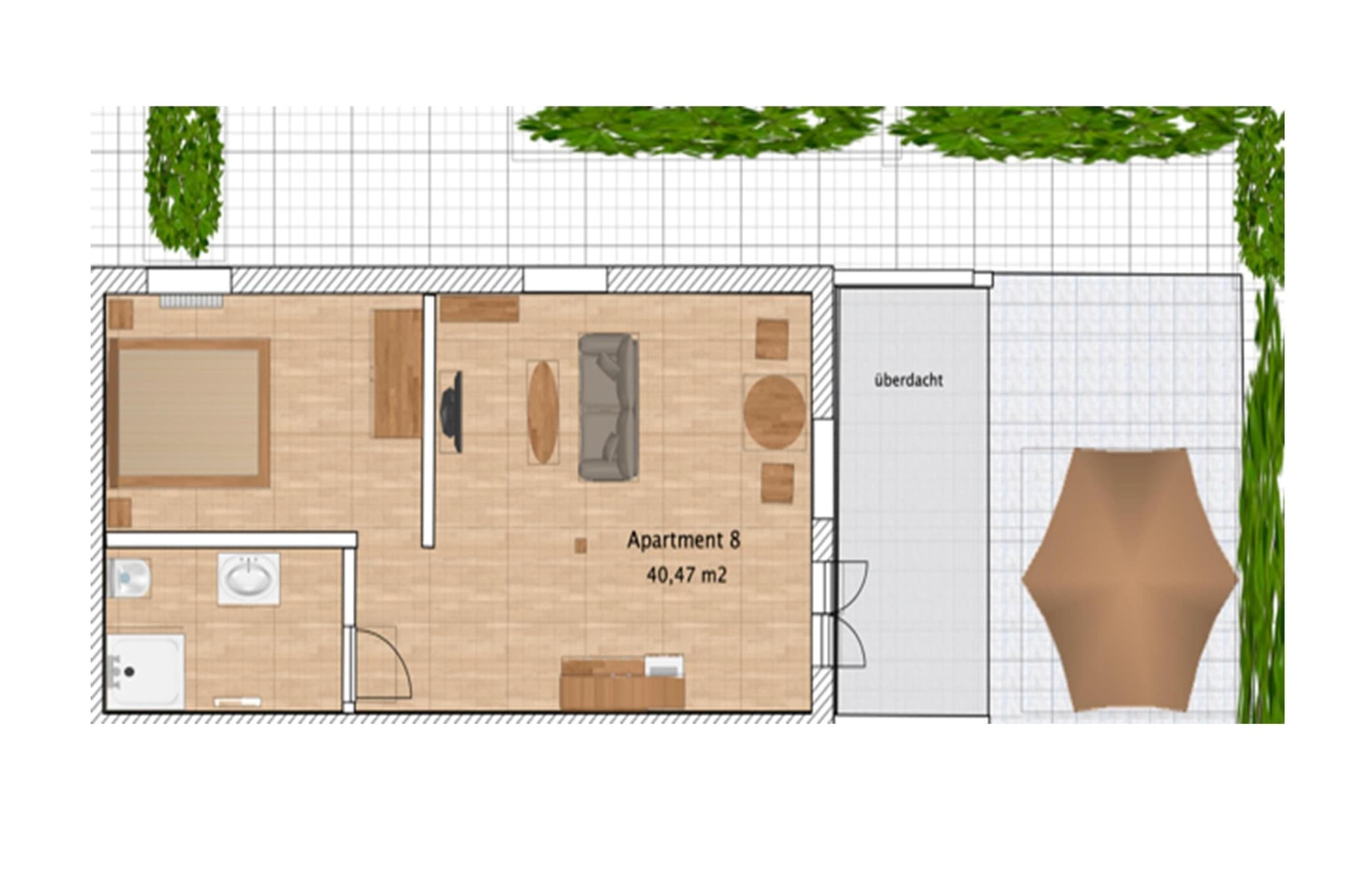 Appartement Nr 8 - Plattegrond