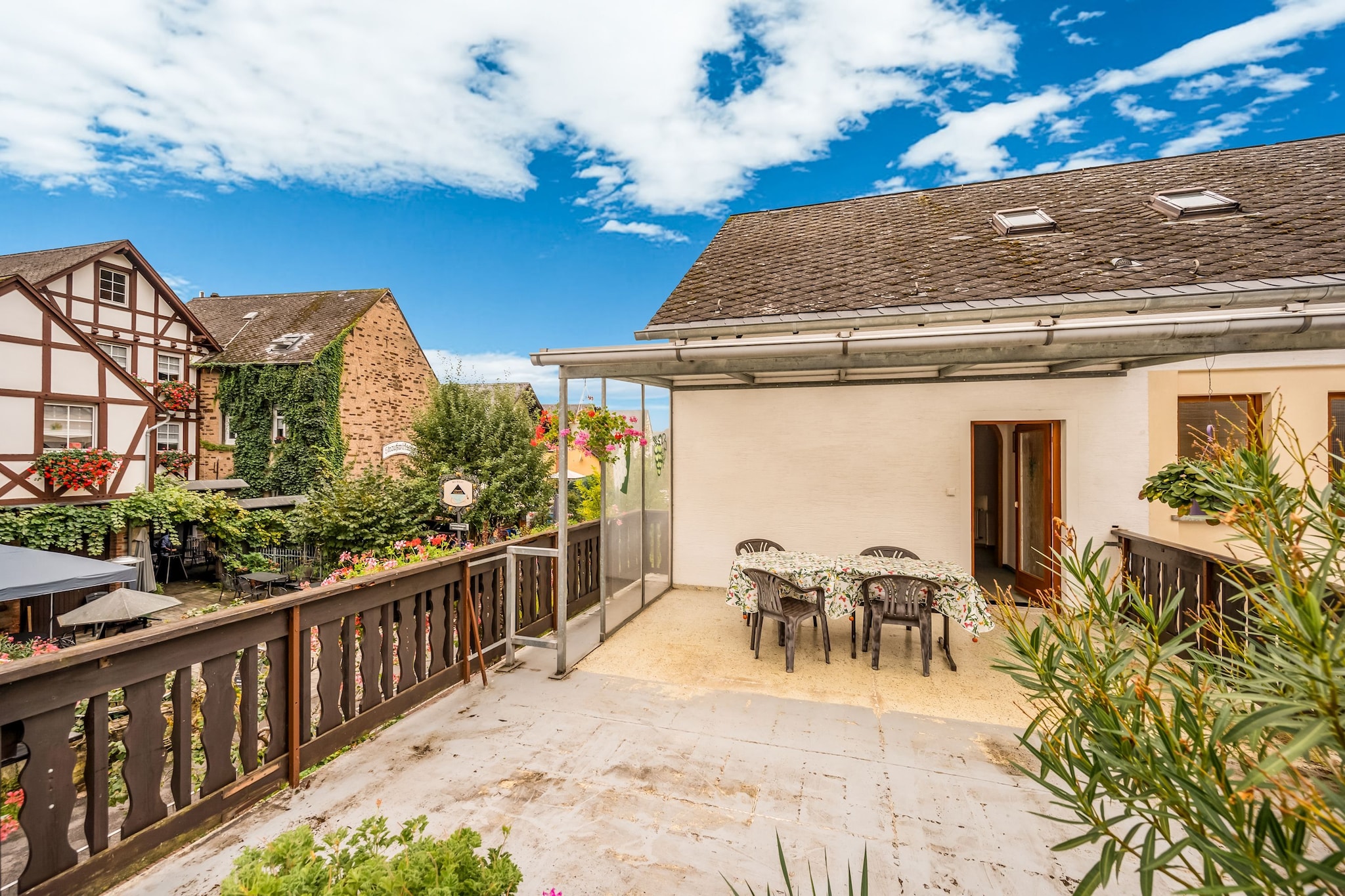 Ferienhaus Weingut Reitz - Terrasbalkon