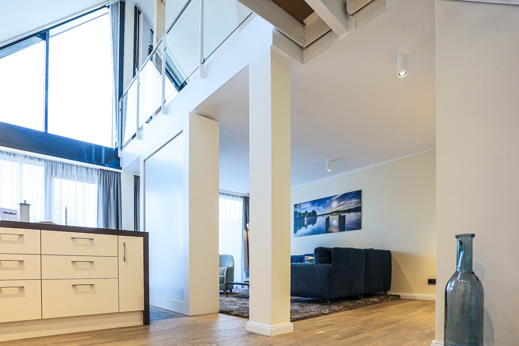 Kompass Maisonette Müritzblick - Woonkamer