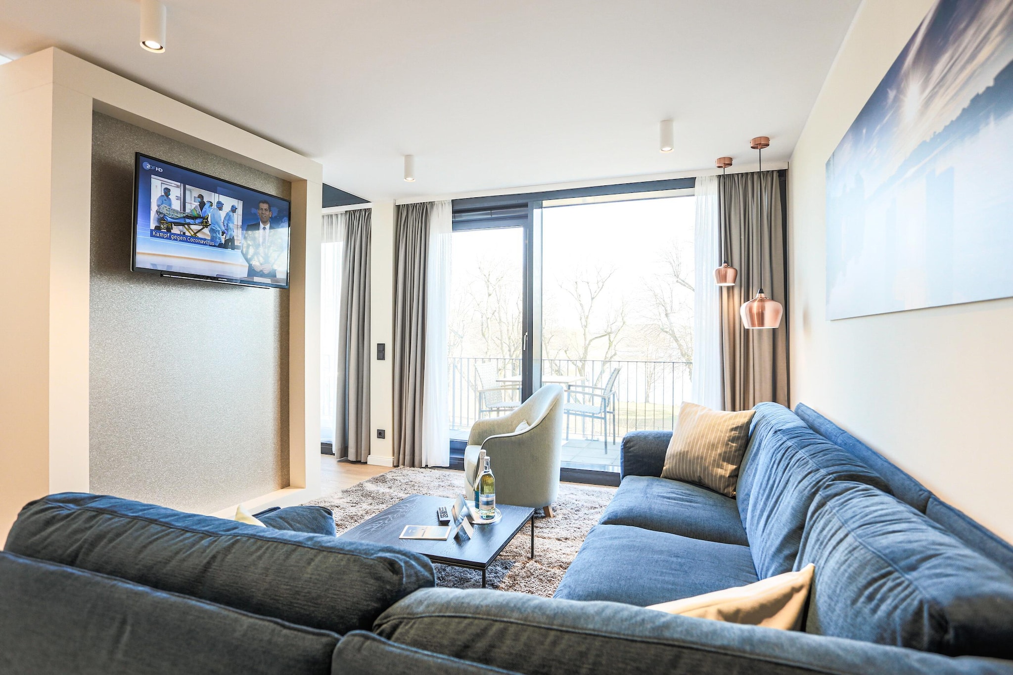 Kompass Maisonette Müritzblick - Woonkamer