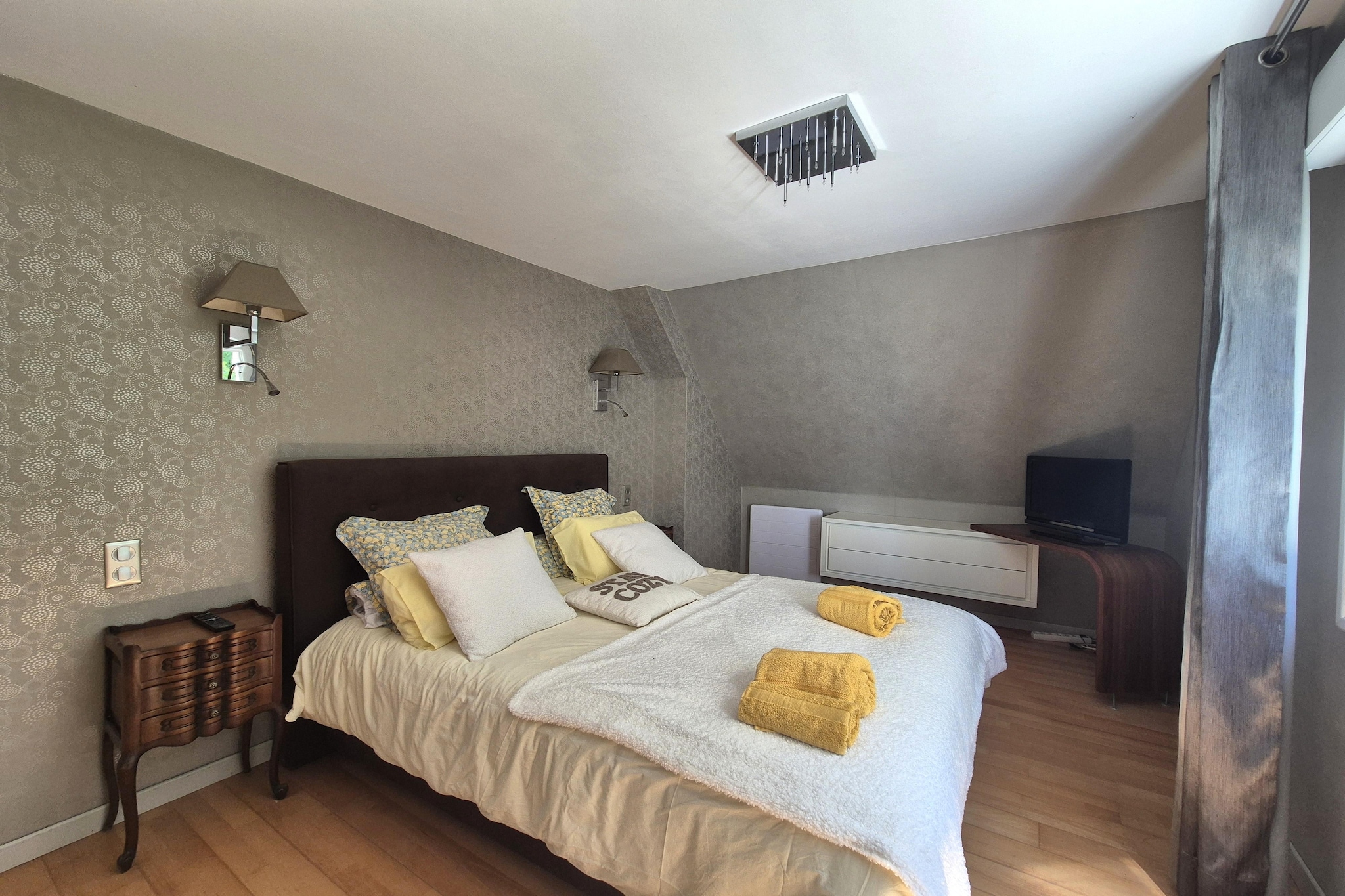 Maison de campagne Centre Bretagne 2 animaux admis - Schlafzimmer