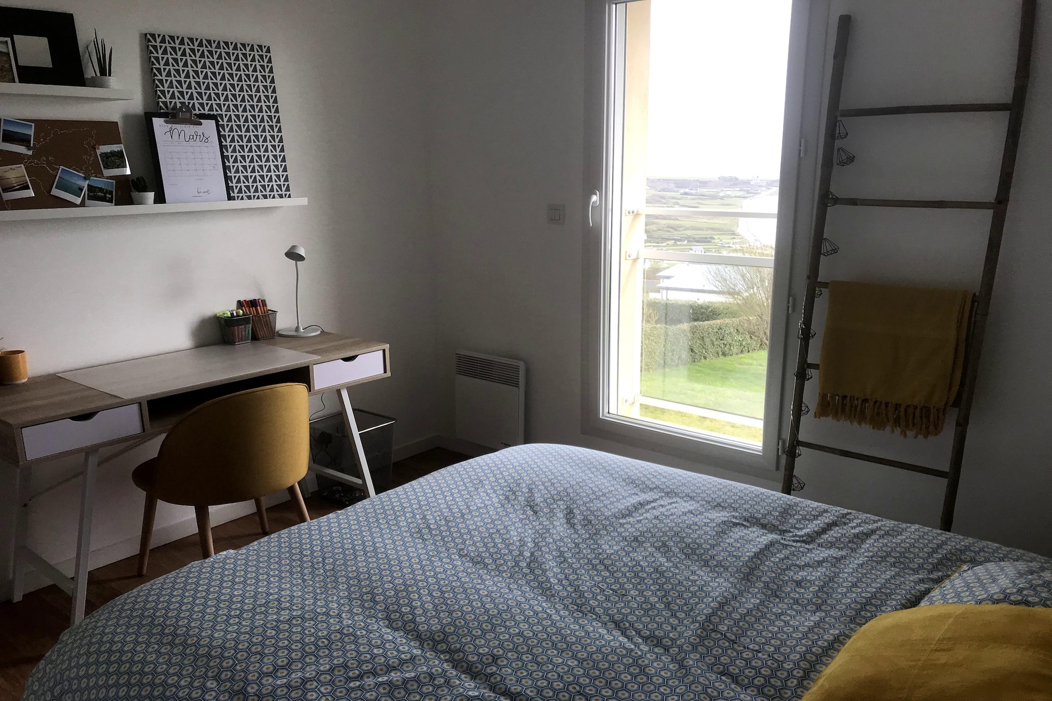 Villa de vacances avec vue mer panoramique à 180° à Telgruc-sur-Mer - Slaapkamer