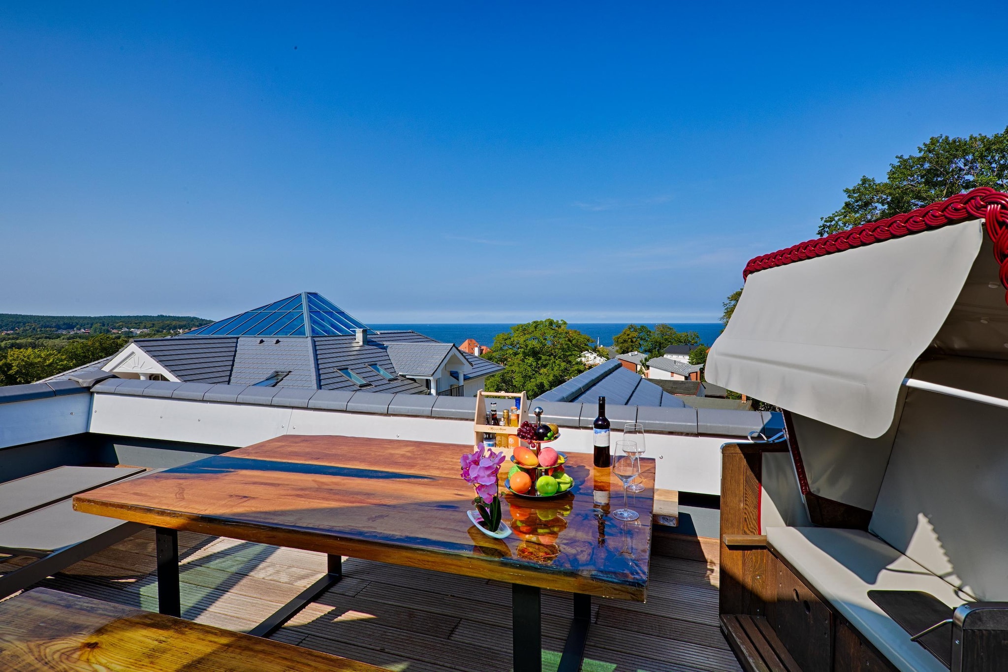 Schlossapp Heringsdorf - Penthouse - Terrasse/Balkon
