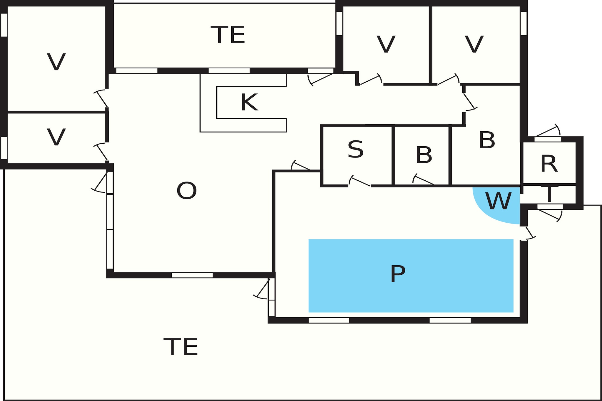 5 sterren vakantie huis in Thisted - Plattegrond