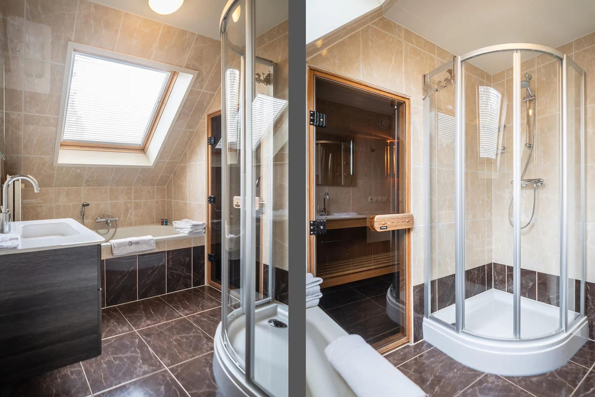 6-person villa in a Texel villa park - Badkamer