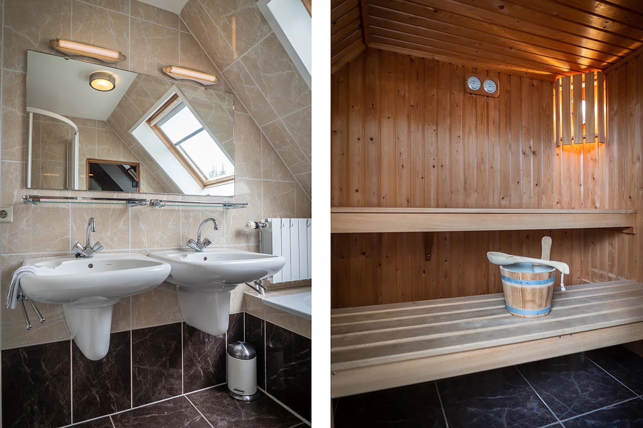 6-person luxury villa with 2 bathrooms on Texel - Badkamer
