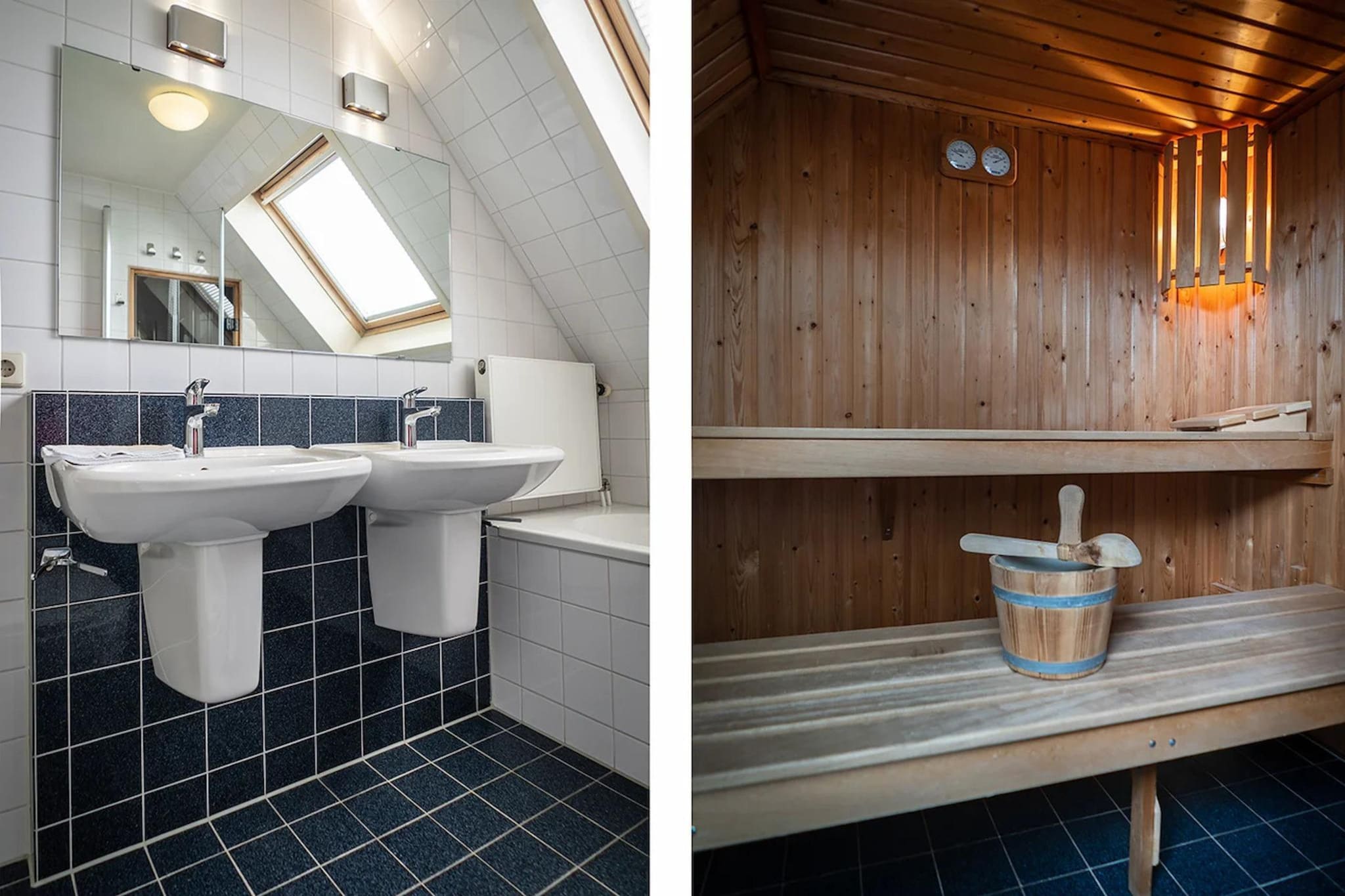 6-person luxury villa with 2 bathrooms on Texel - Badkamer