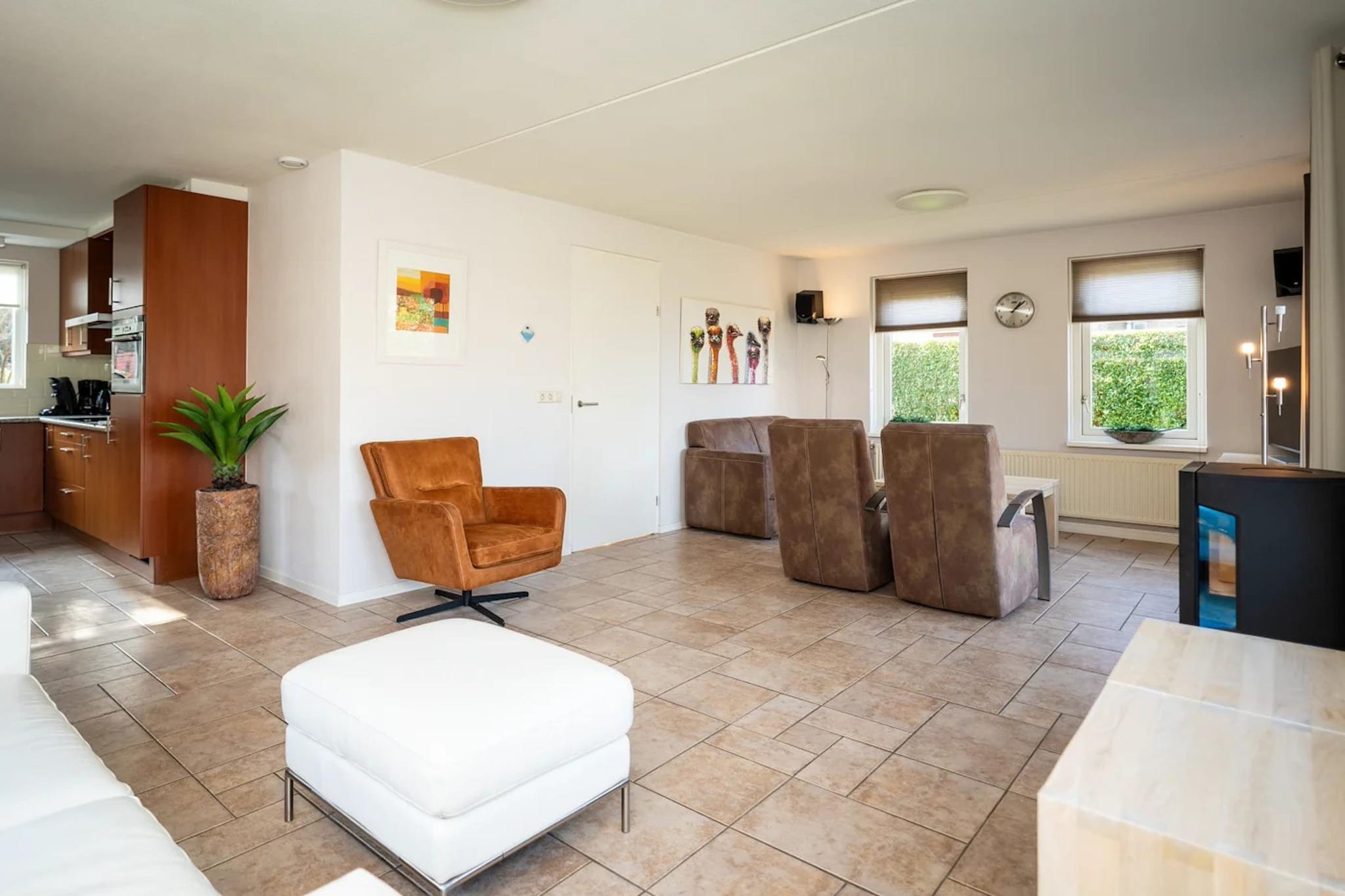 Luxury 4-person villa in a nature reserve on Texel - Woonkamer