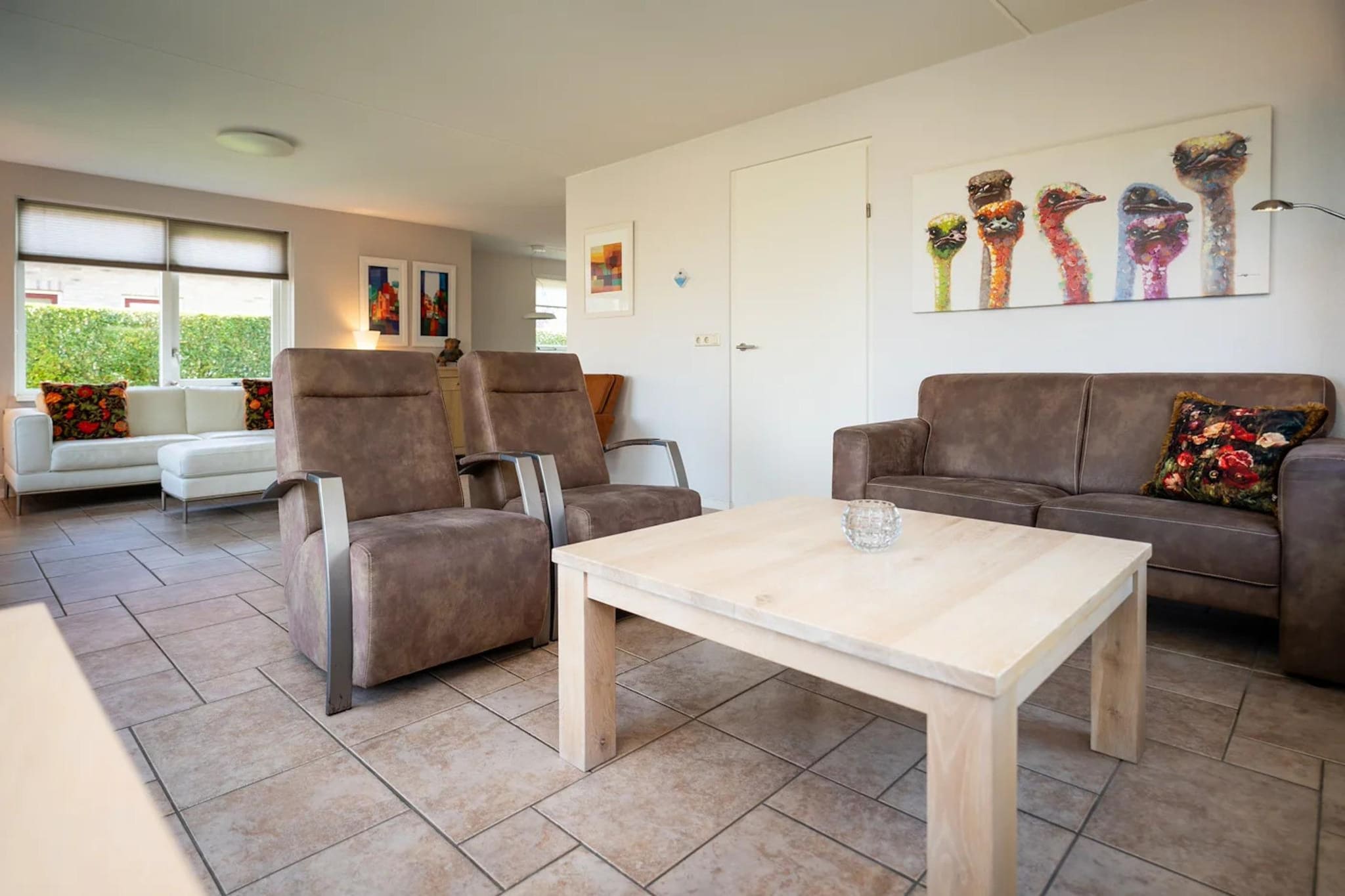 Luxury 4-person villa in a nature reserve on Texel - Woonkamer
