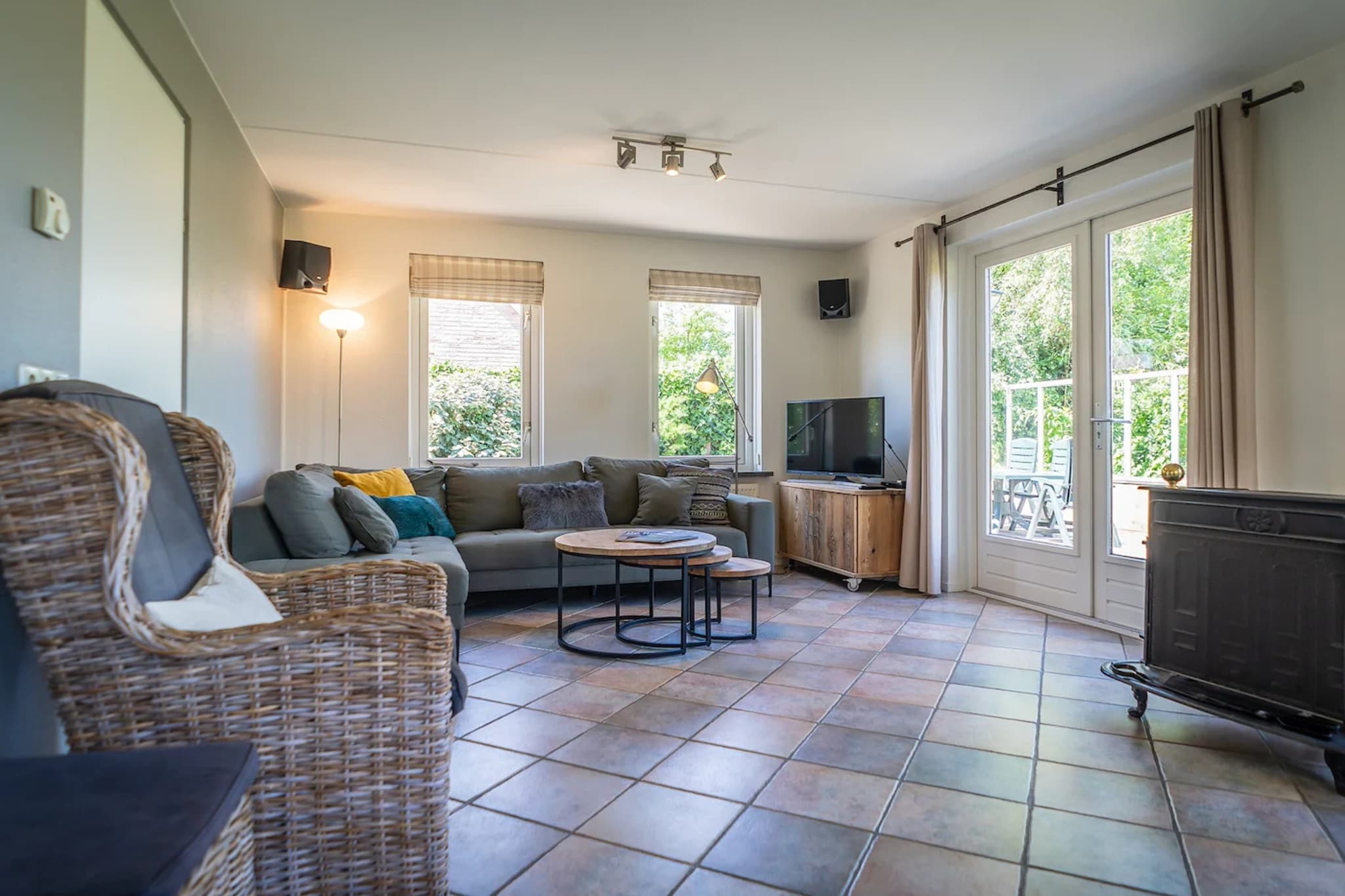 5-person luxury holiday villa on Texel - Woonkamer