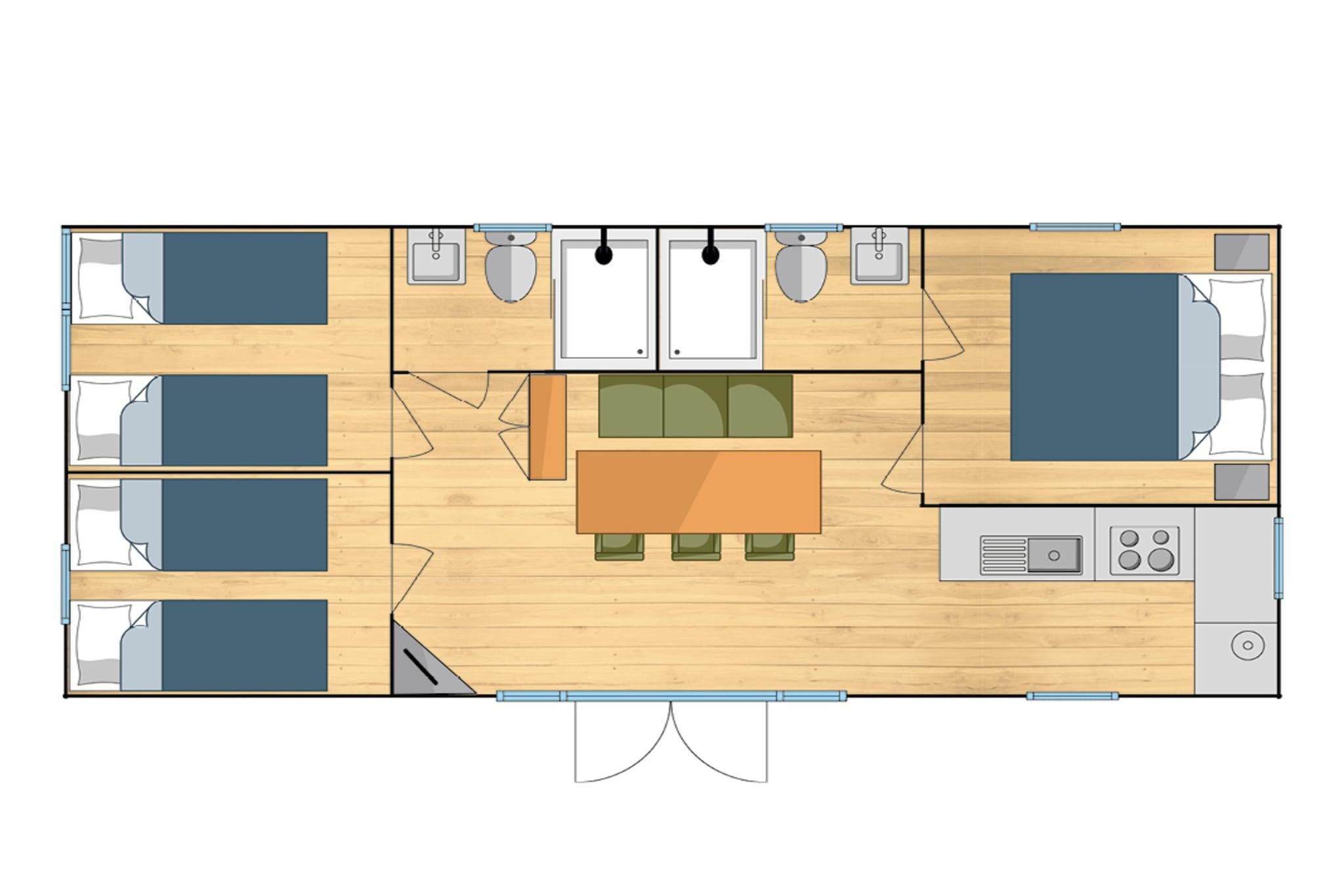 Red Rock Cottage - Grundriss
