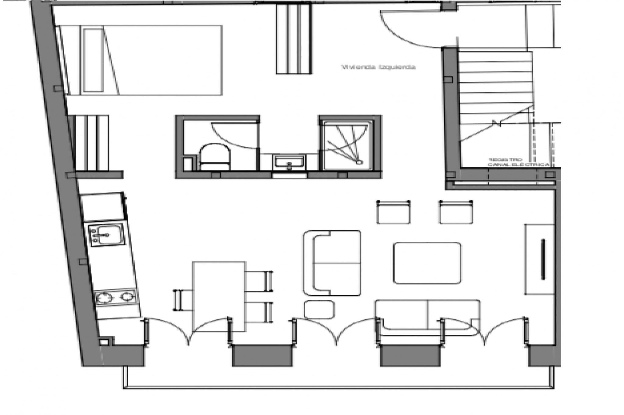 C Latina 1 Izq - Plattegrond