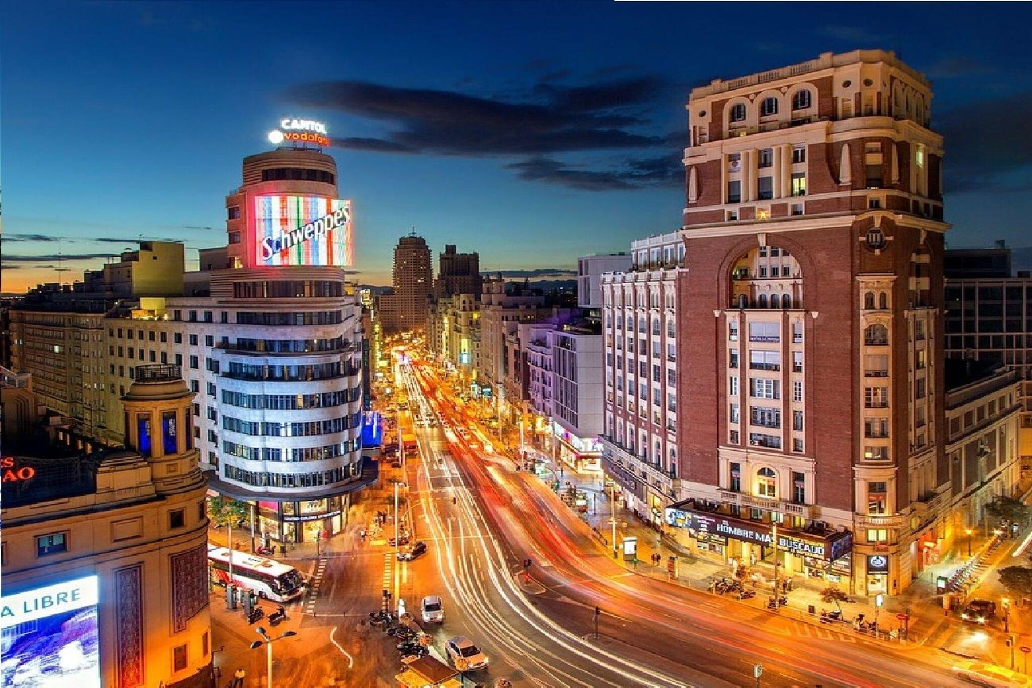 Gran Vía II - Gebieden zomer 5km