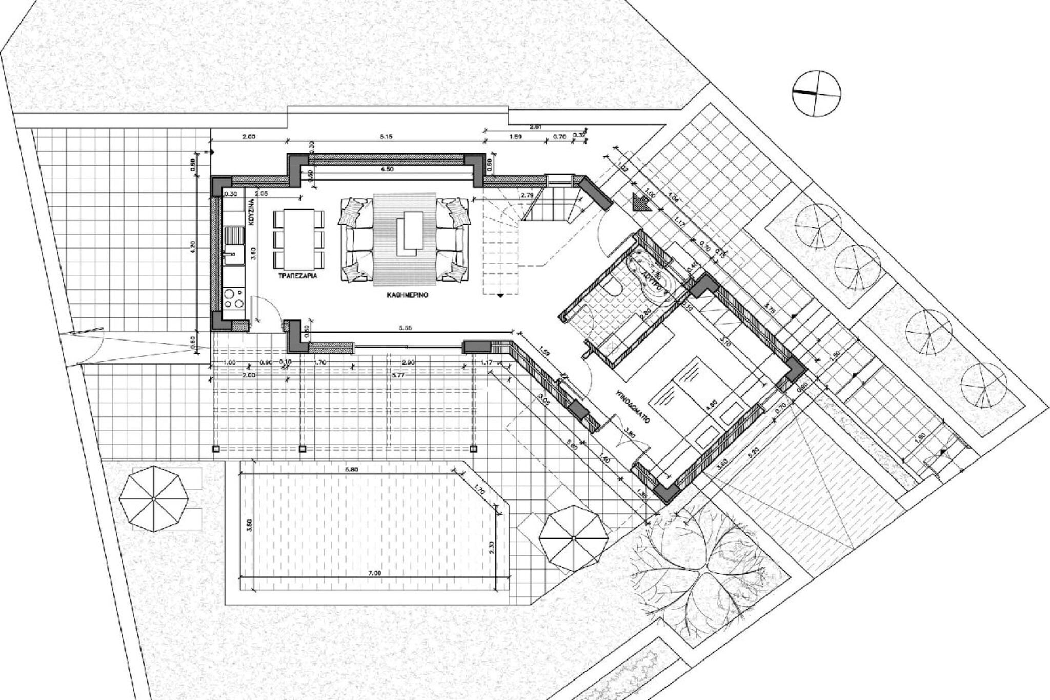 Maroulas - Villa - Plattegrond