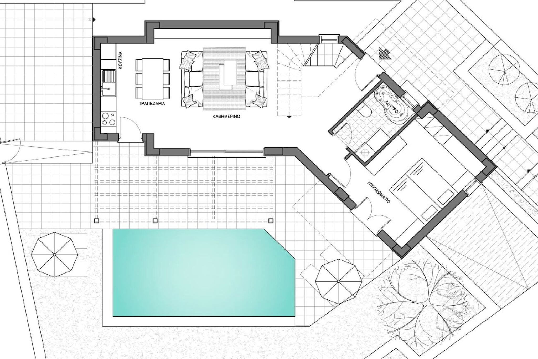 Maroulas - Villa - Plattegrond